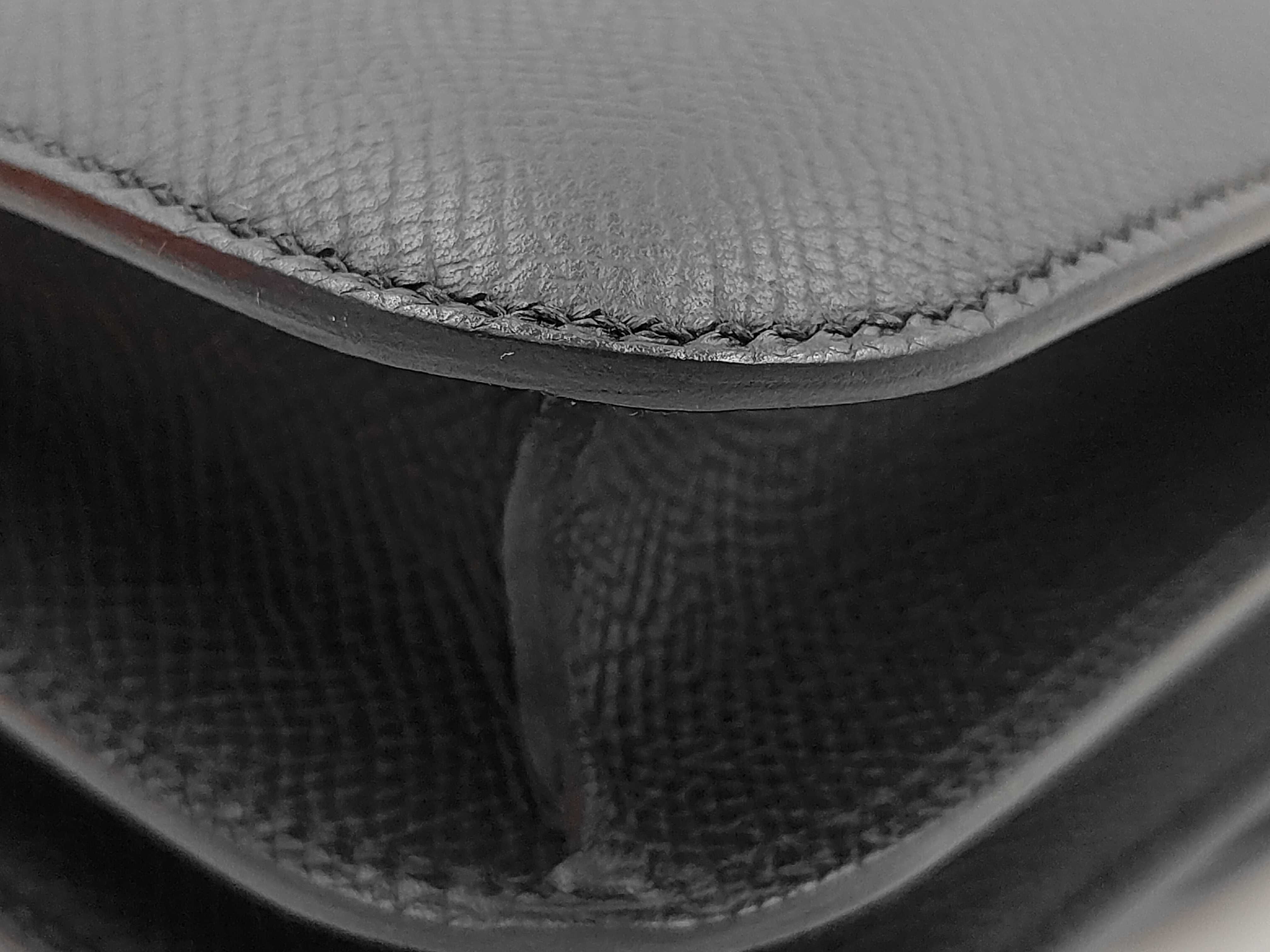 Mini Epsom Black Shoulder Bag with Silver Hardware (K Stamp) — view 15