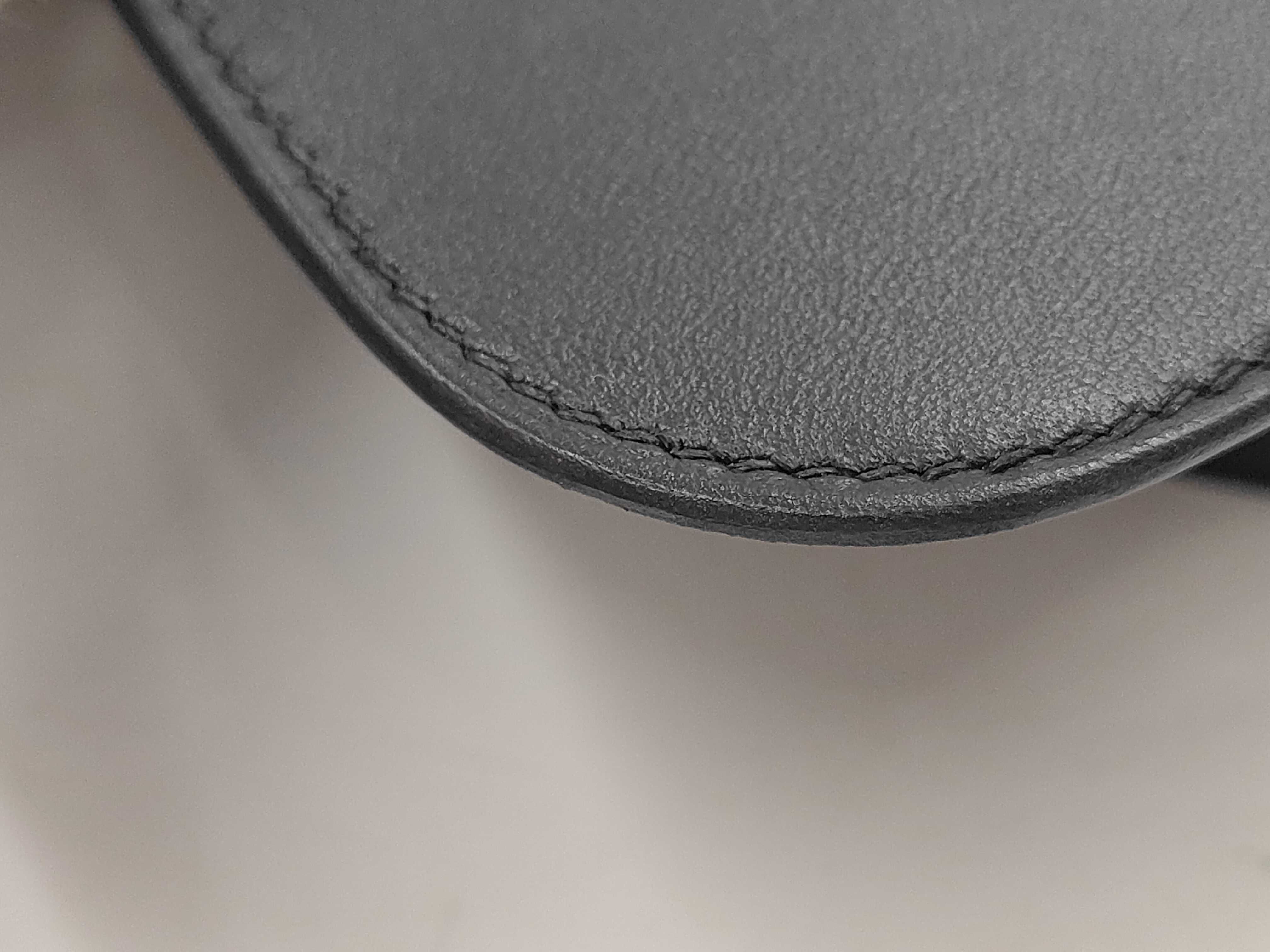 Mini Epsom Black Shoulder Bag with Silver Hardware (K Stamp) — view 7