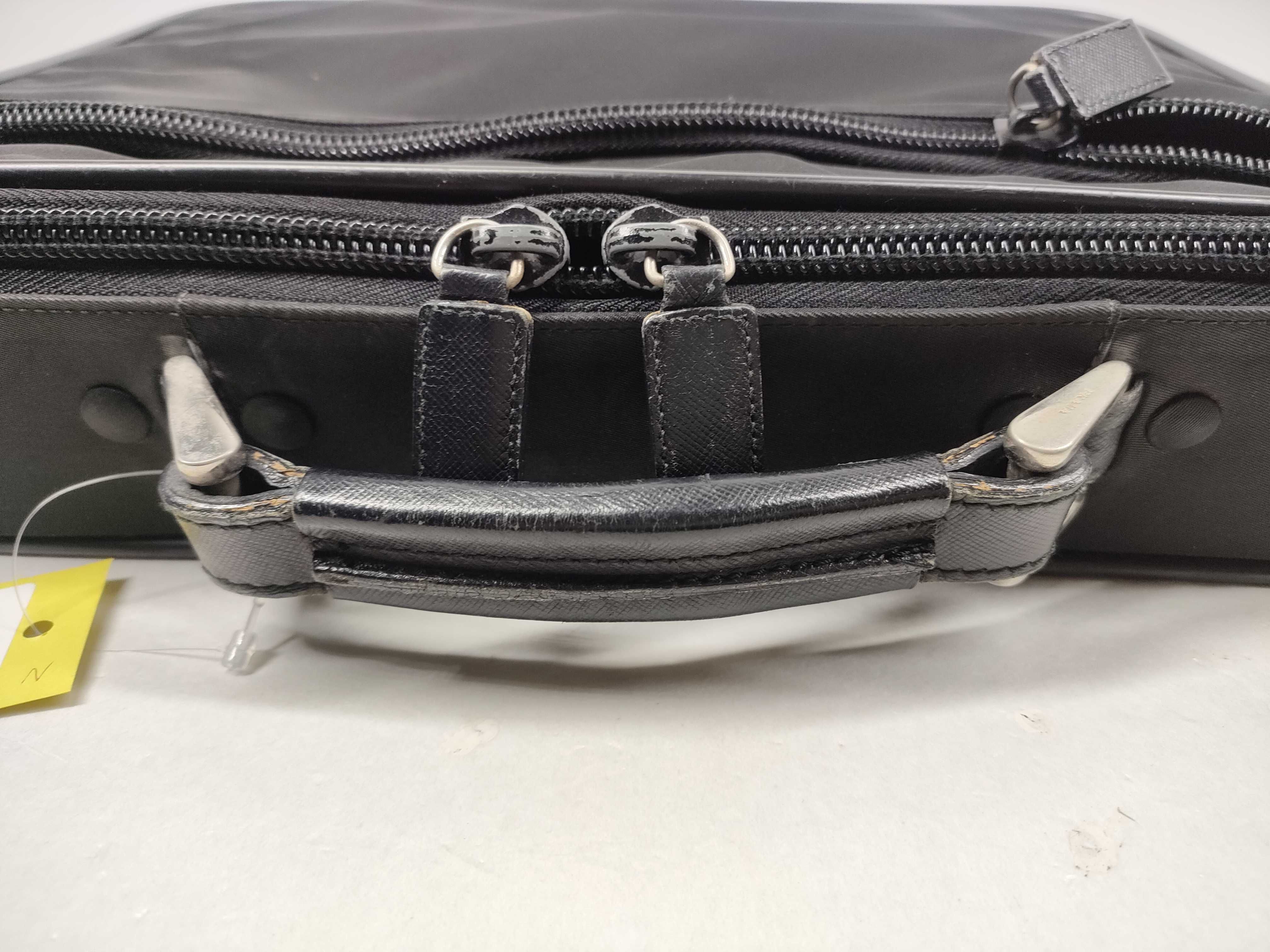 Nylon Business Bag, Black — view 4