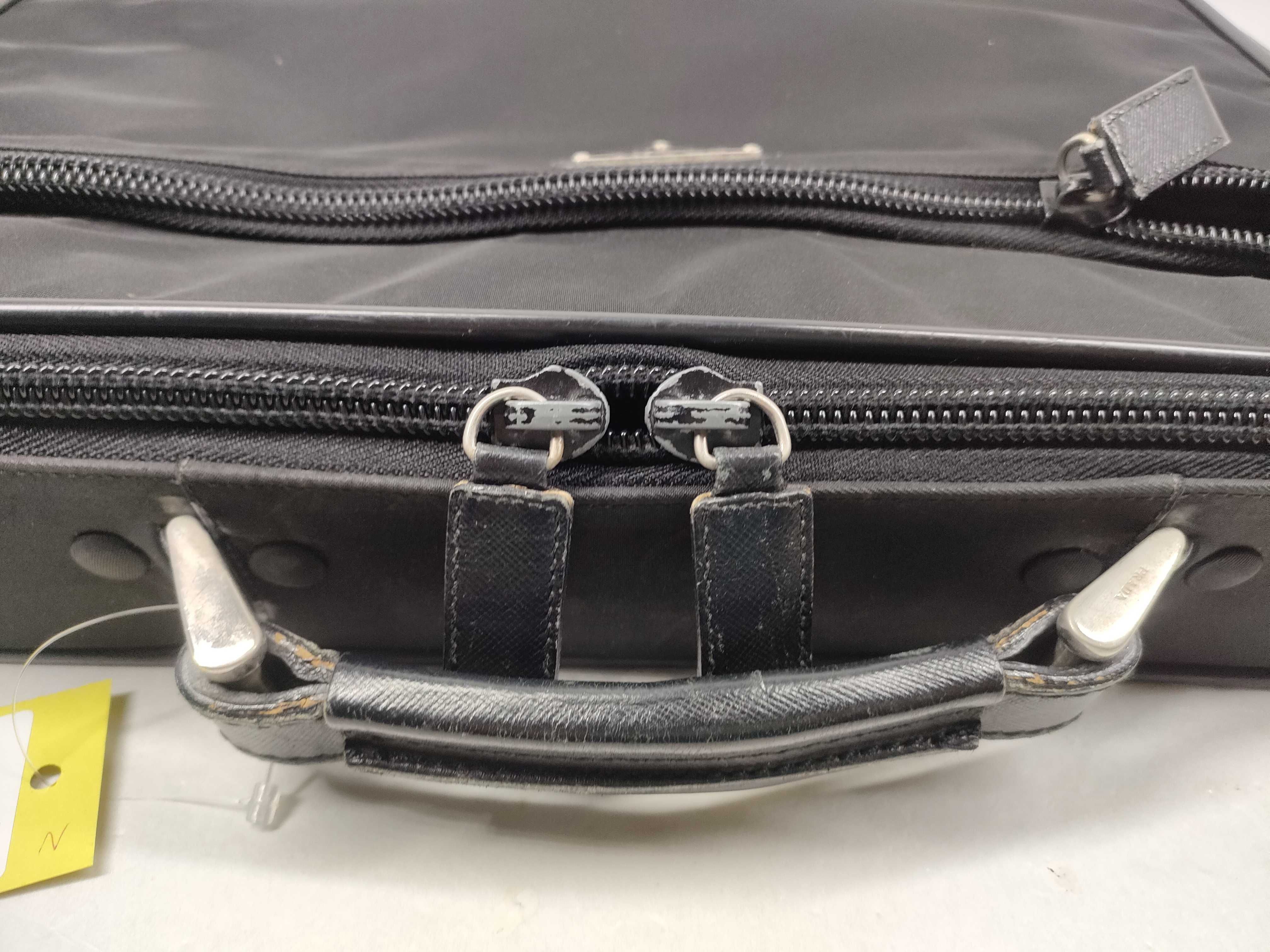 Nylon Business Bag, Black — view 6