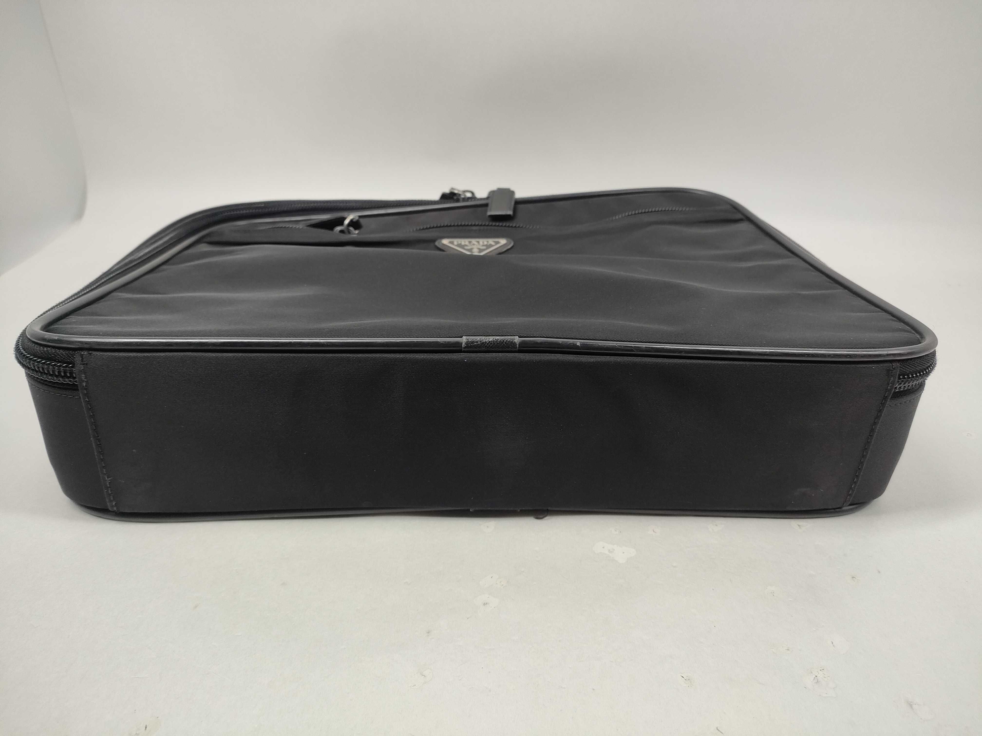 Nylon Business Bag, Black — view 8