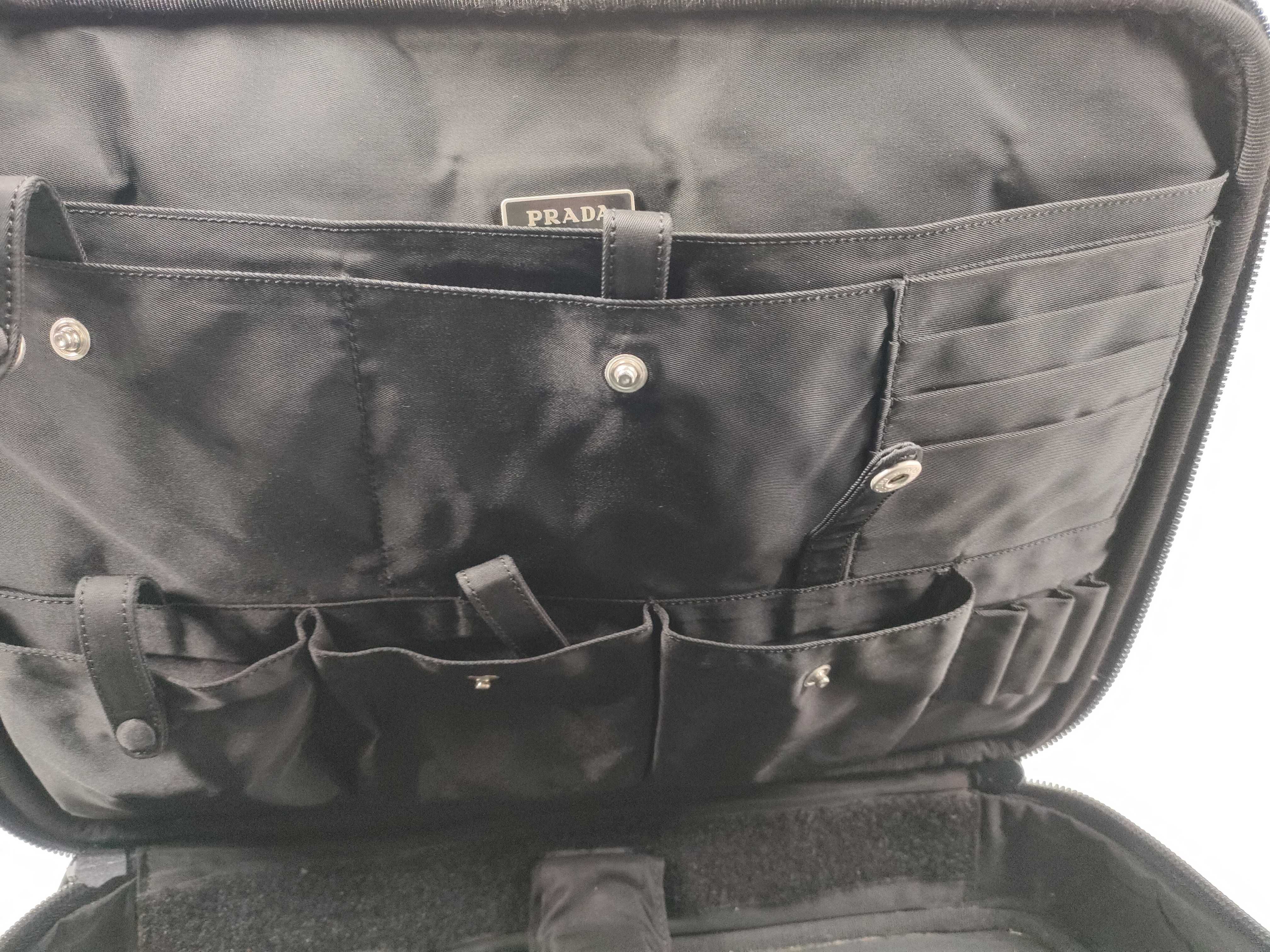 Nylon Business Bag, Black — view 10