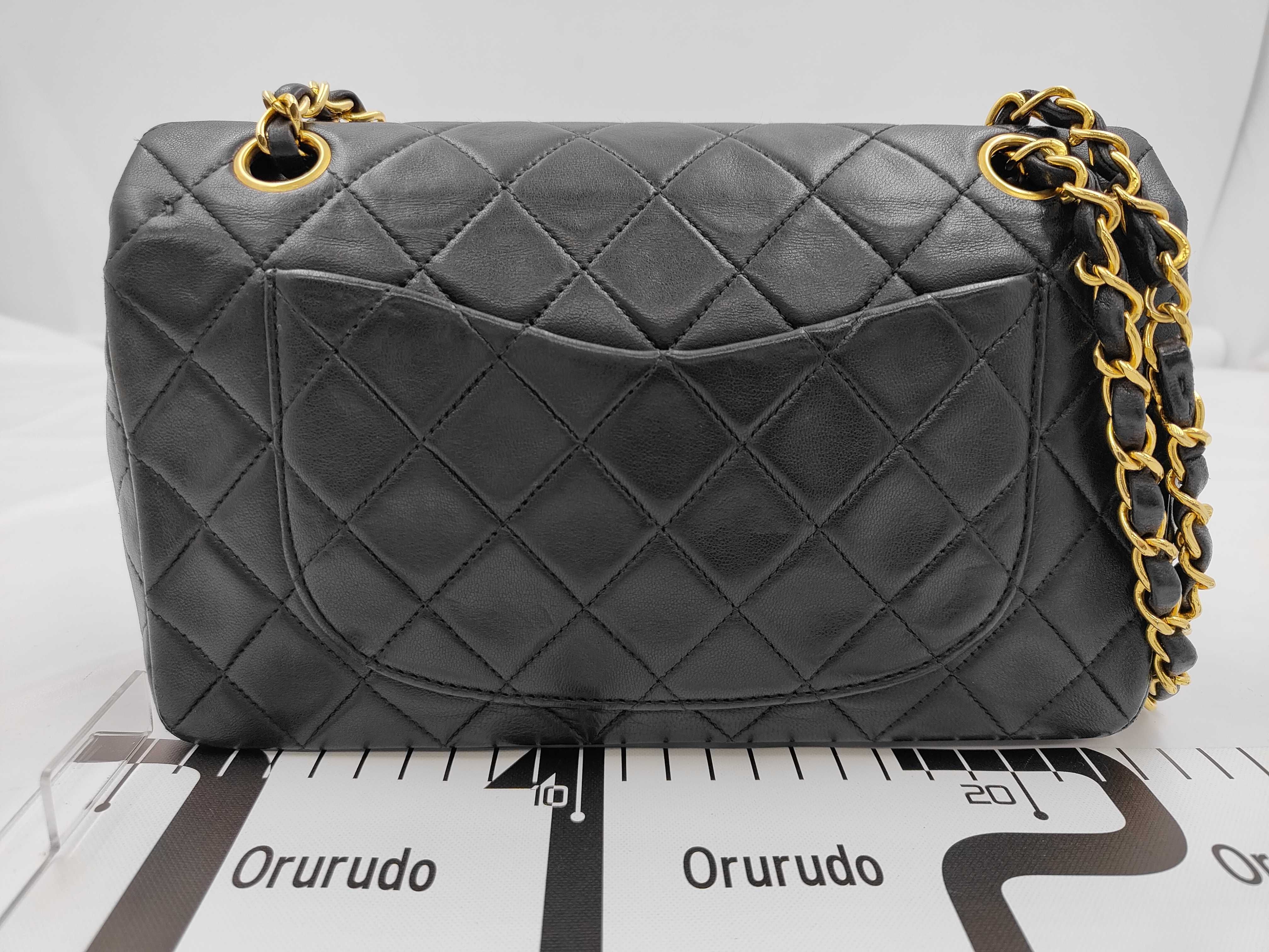 Matelassé Double Flap Shoulder Bag, Black, Series 2 — view 2