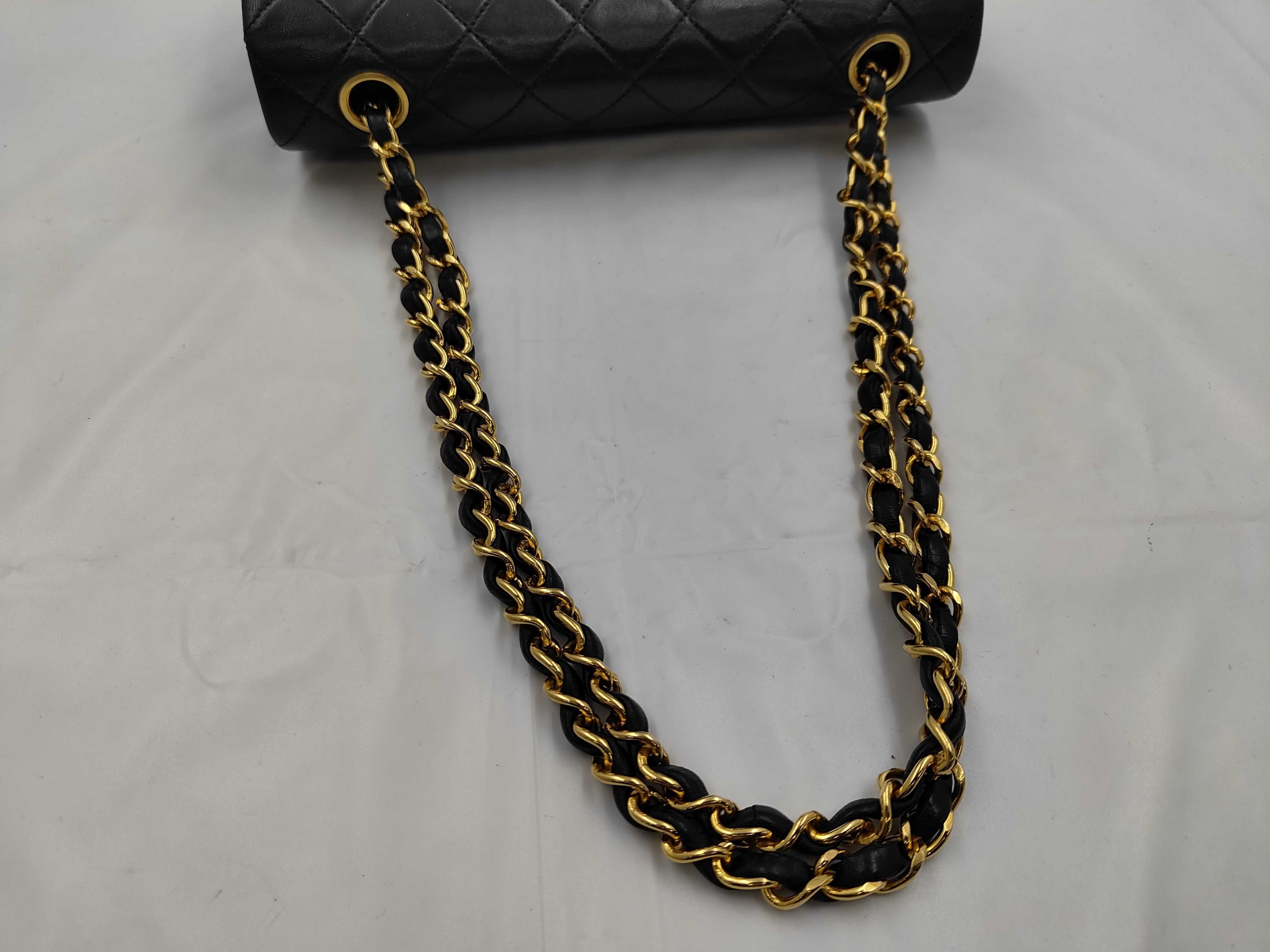 Matelassé Double Flap Shoulder Bag, Black, Series 2 — view 3
