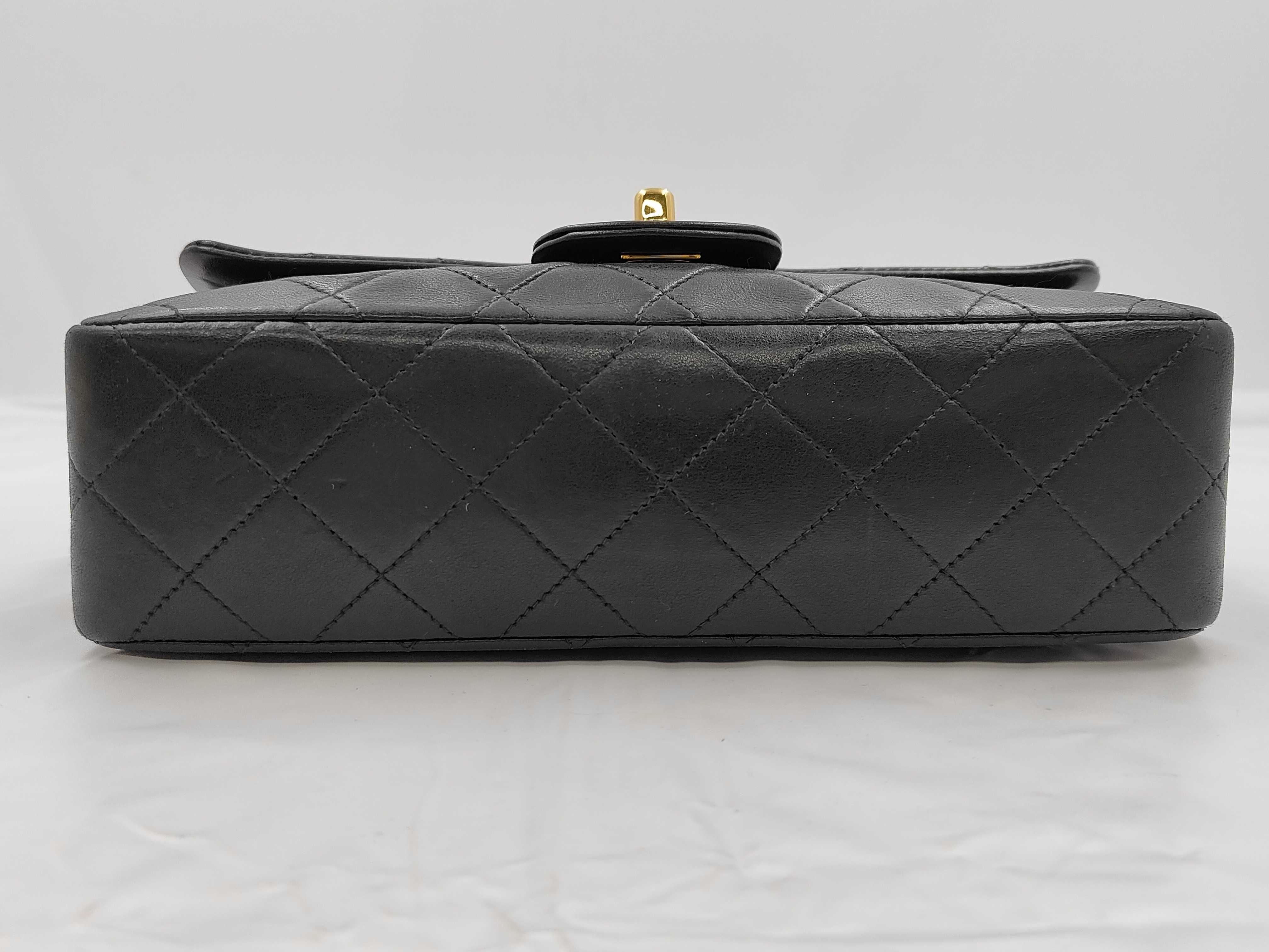 Matelassé Double Flap Shoulder Bag, Black, Series 2 — view 6