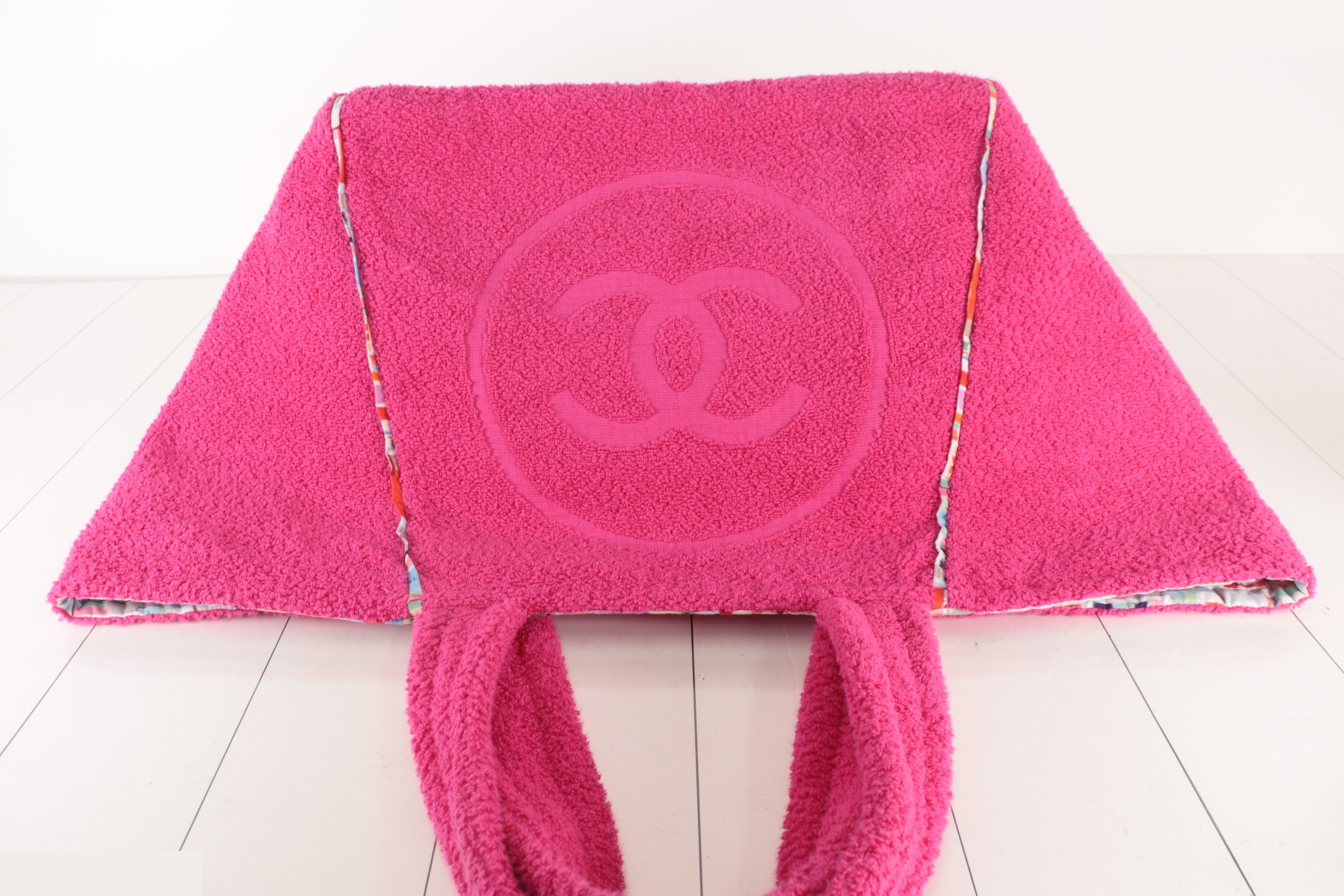 Coco Beach Reversible Pile Tote Bag - Pink/Multi — view 5