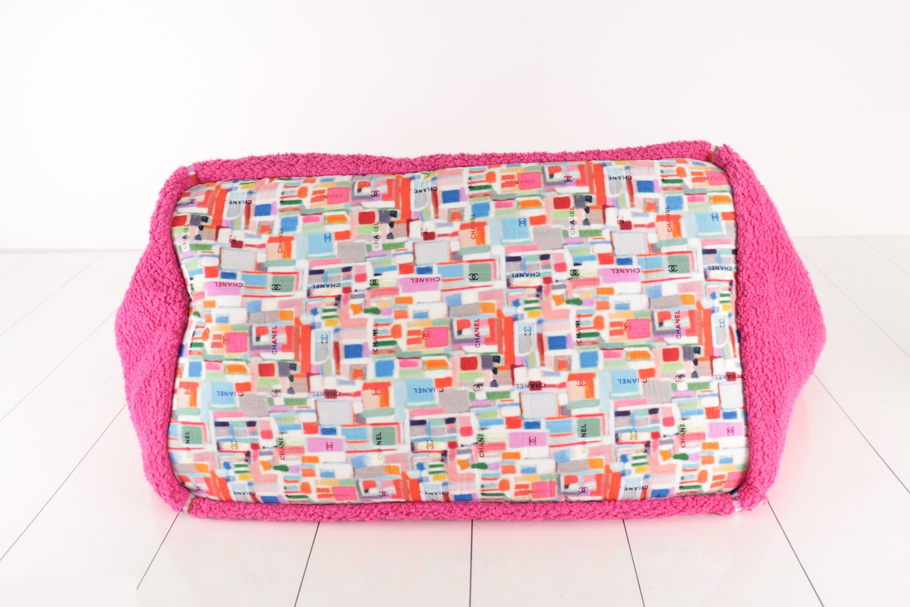 Coco Beach Reversible Pile Tote Bag - Pink/Multi — view 6
