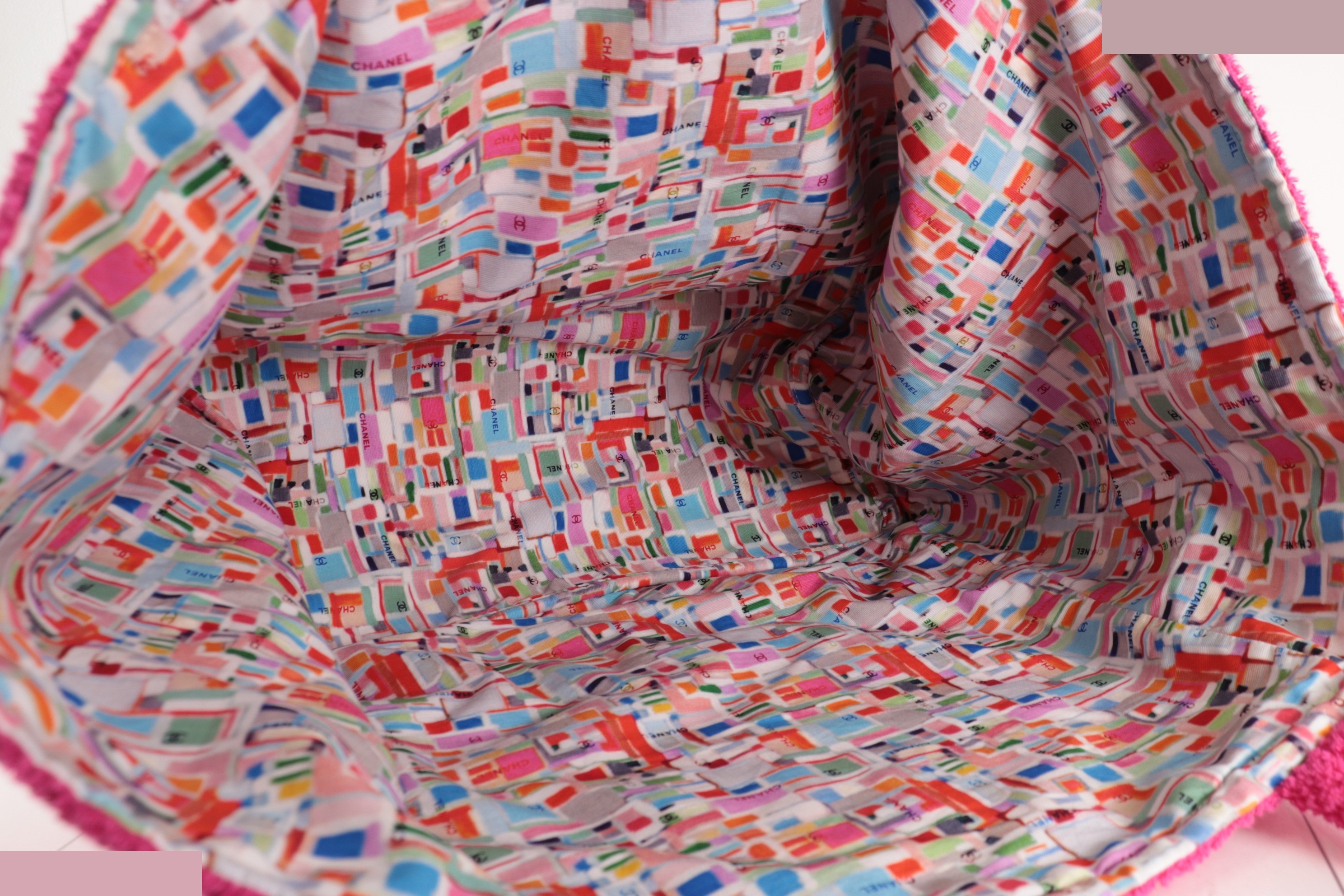 Coco Beach Reversible Pile Tote Bag - Pink/Multi — view 7