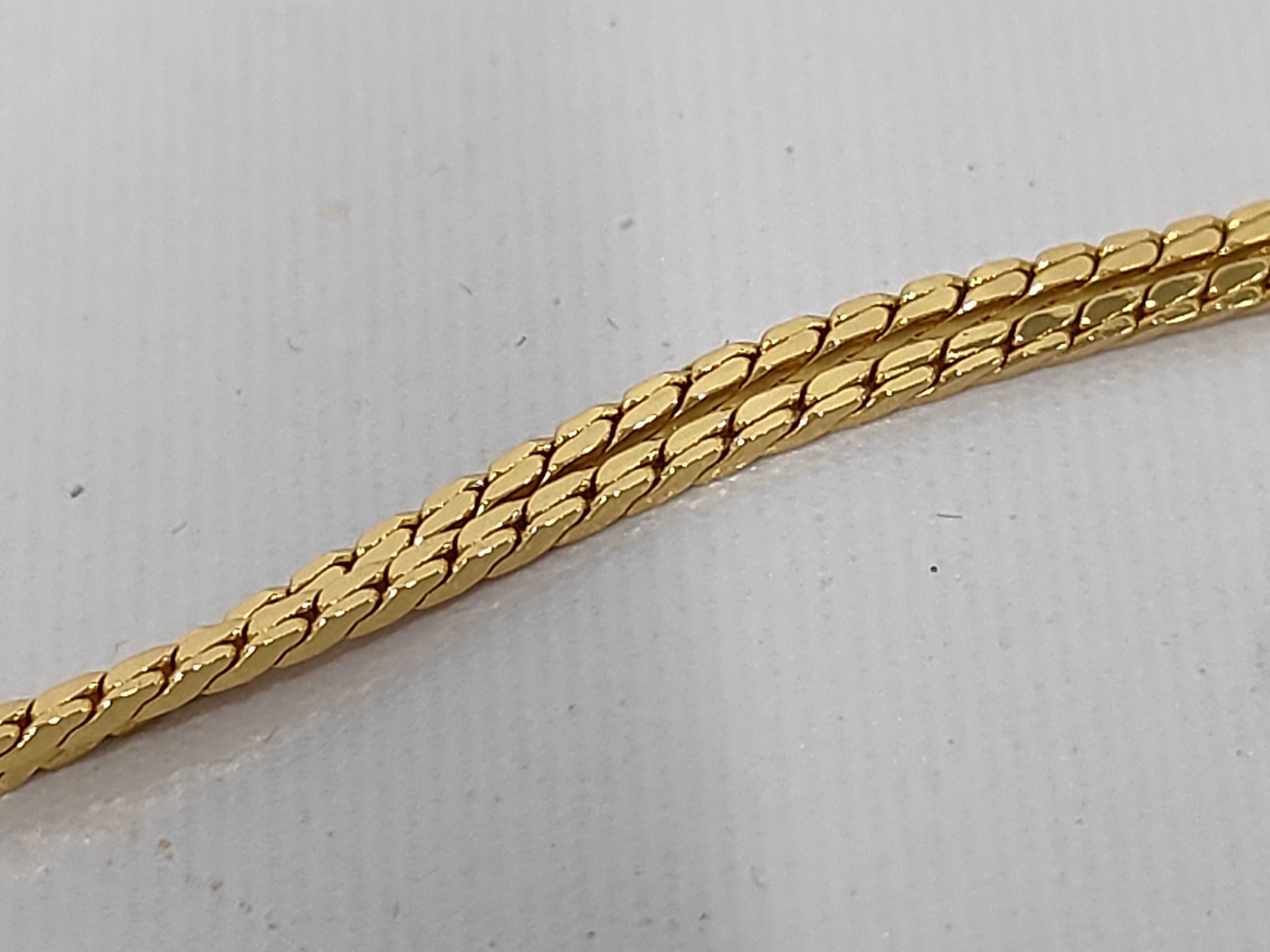 CD Logo Vintage Gold Necklace — view 4