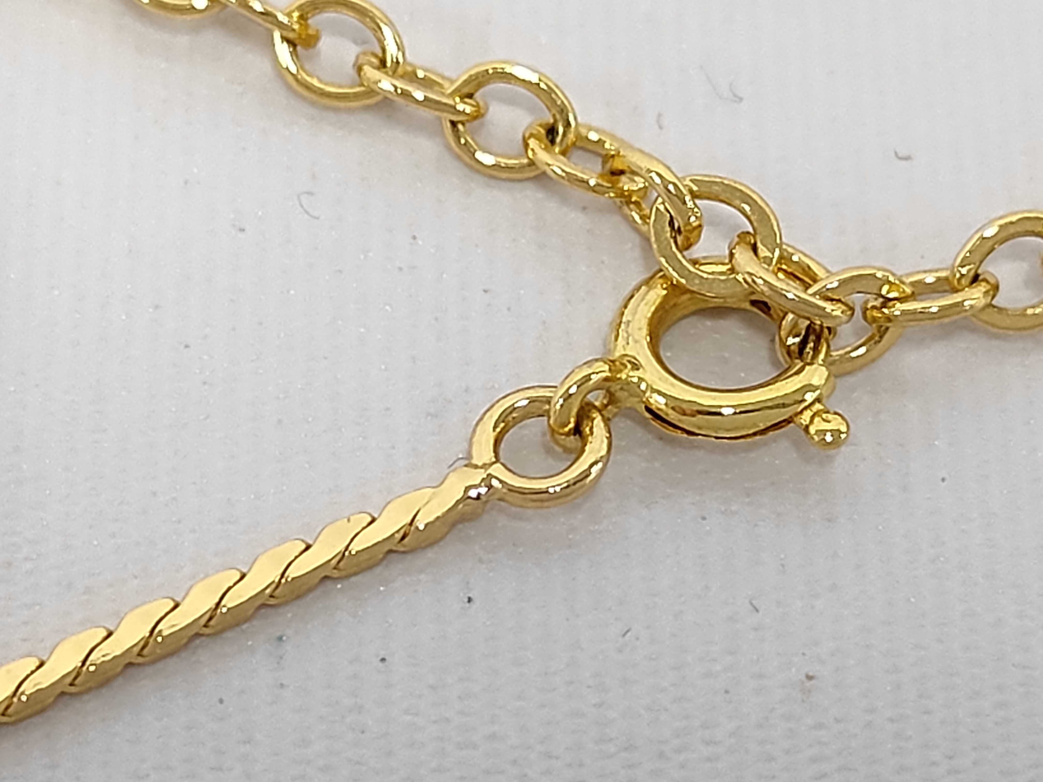 CD Logo Vintage Gold Necklace — view 6