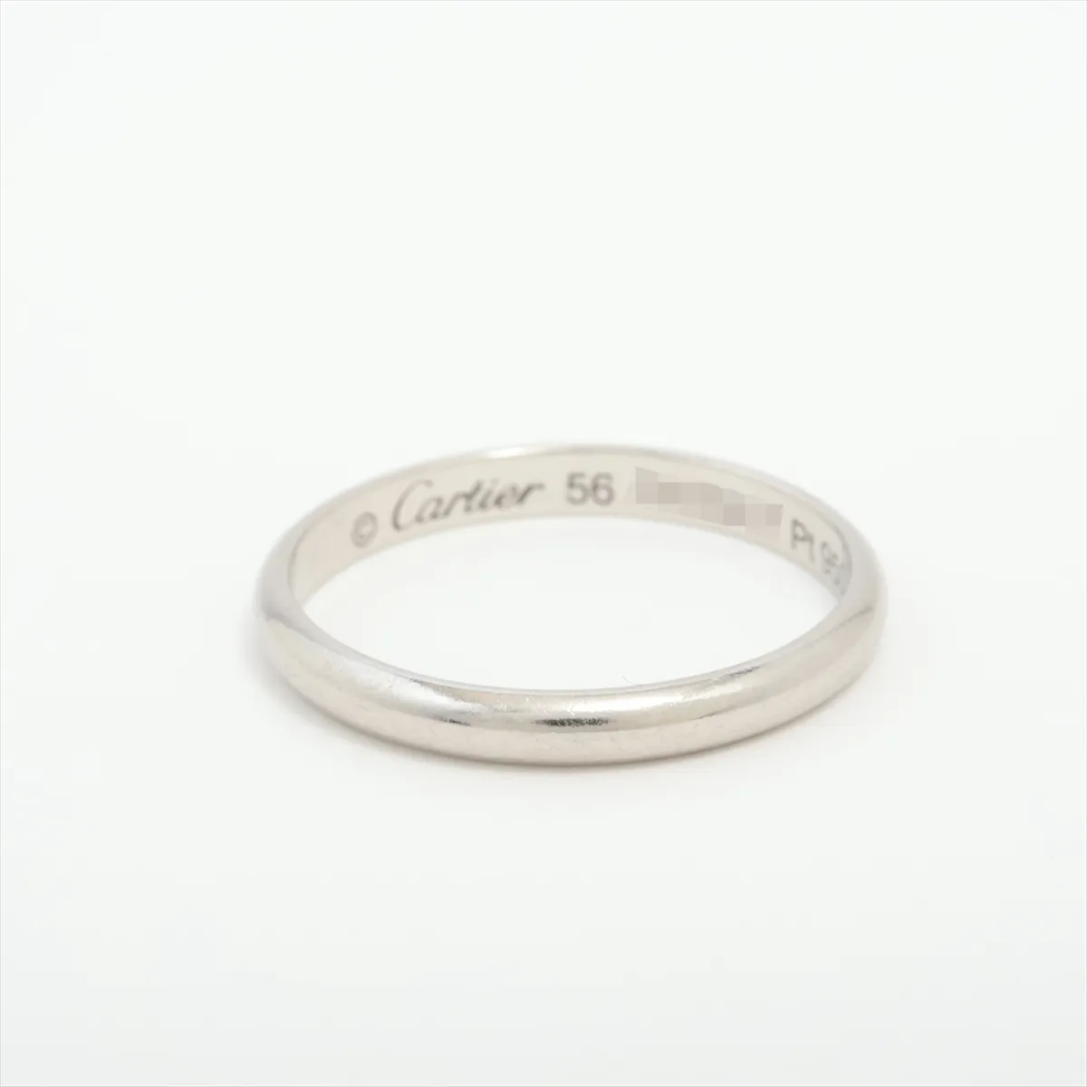 Wedding Ring, Platinum 950, 3.1g, Size 56, QXZ827 — view 2