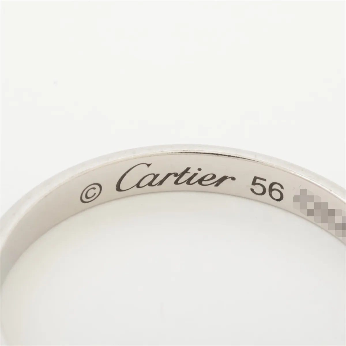 Wedding Ring, Platinum 950, 3.1g, Size 56, QXZ827 — view 3