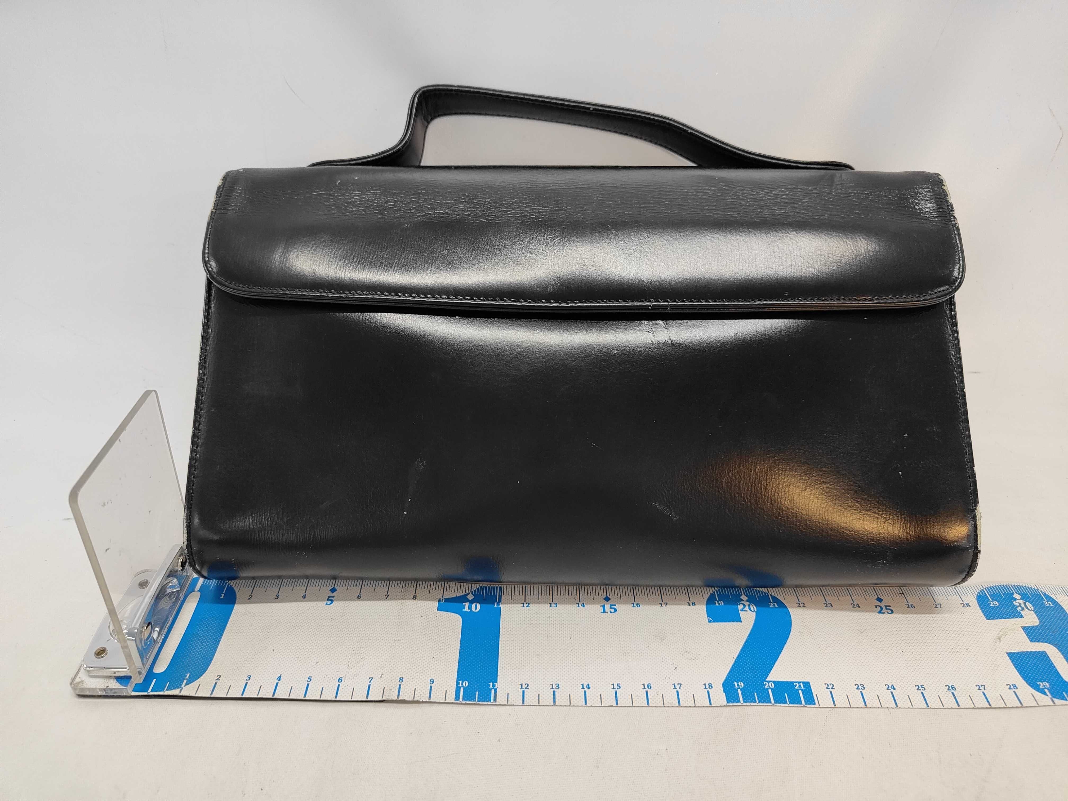 Leather Trotter Handbag, Black Handbag — view 2