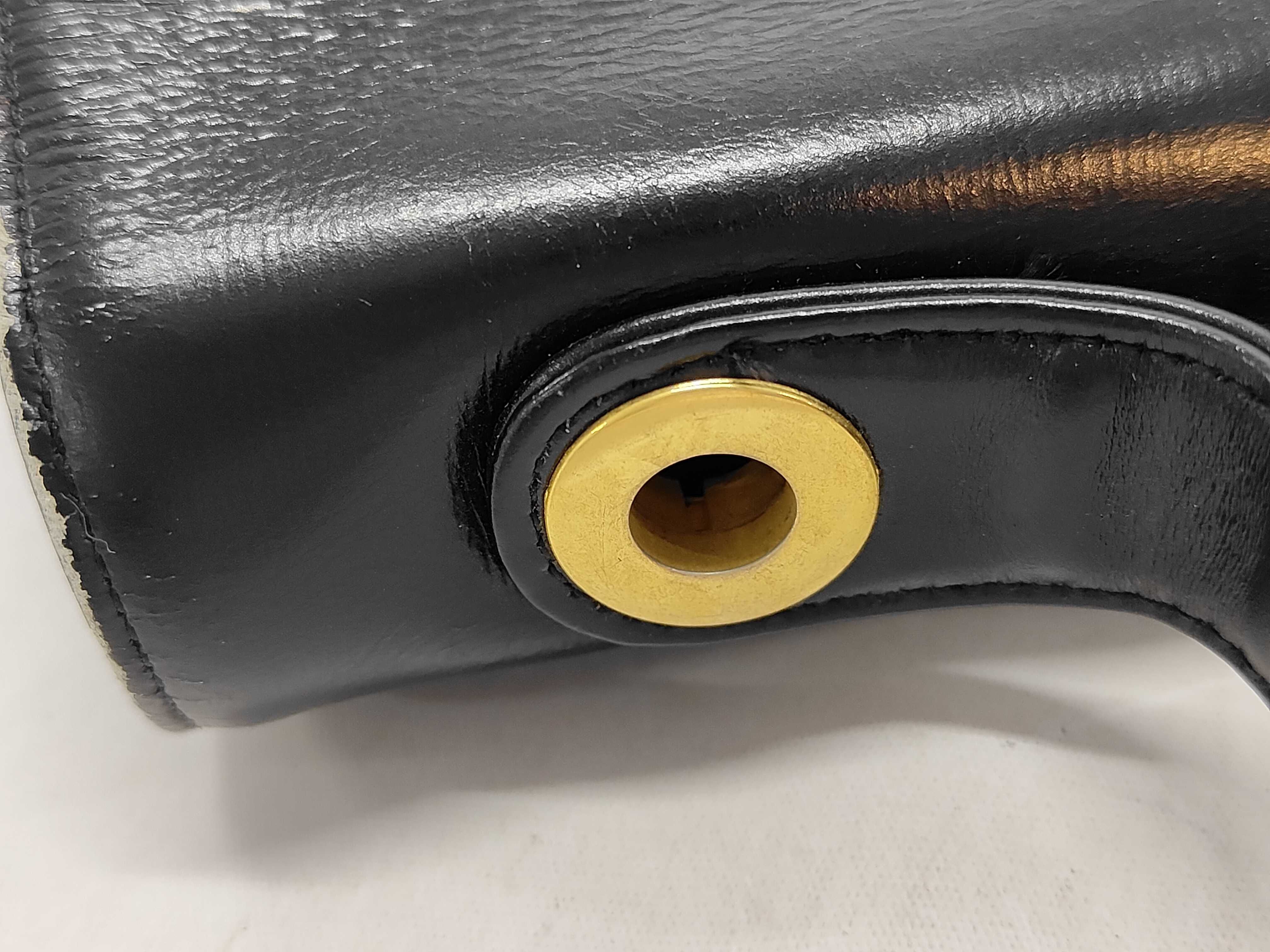 Leather Trotter Handbag, Black Handbag — view 7