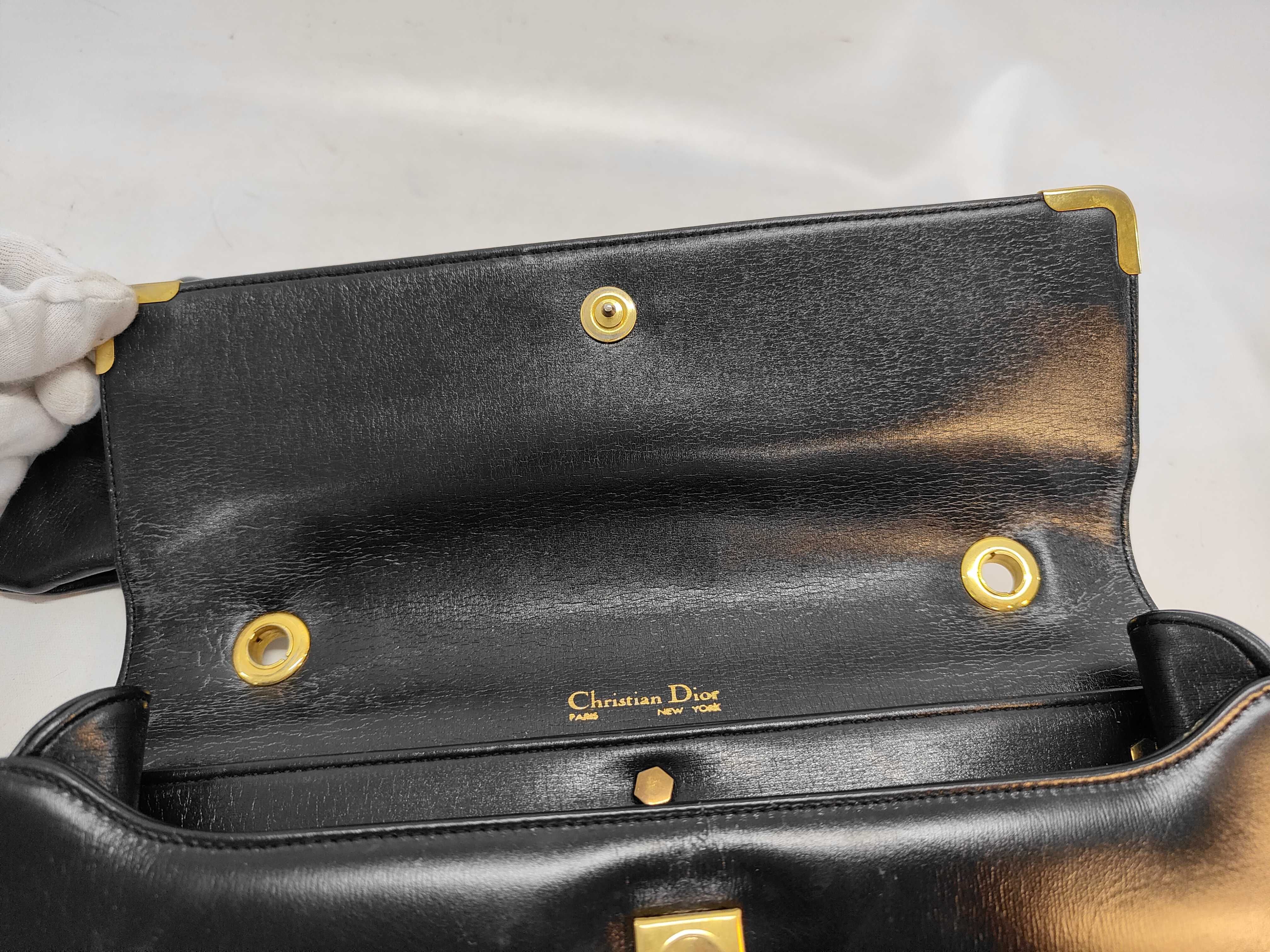 Leather Trotter Handbag, Black Handbag — view 8