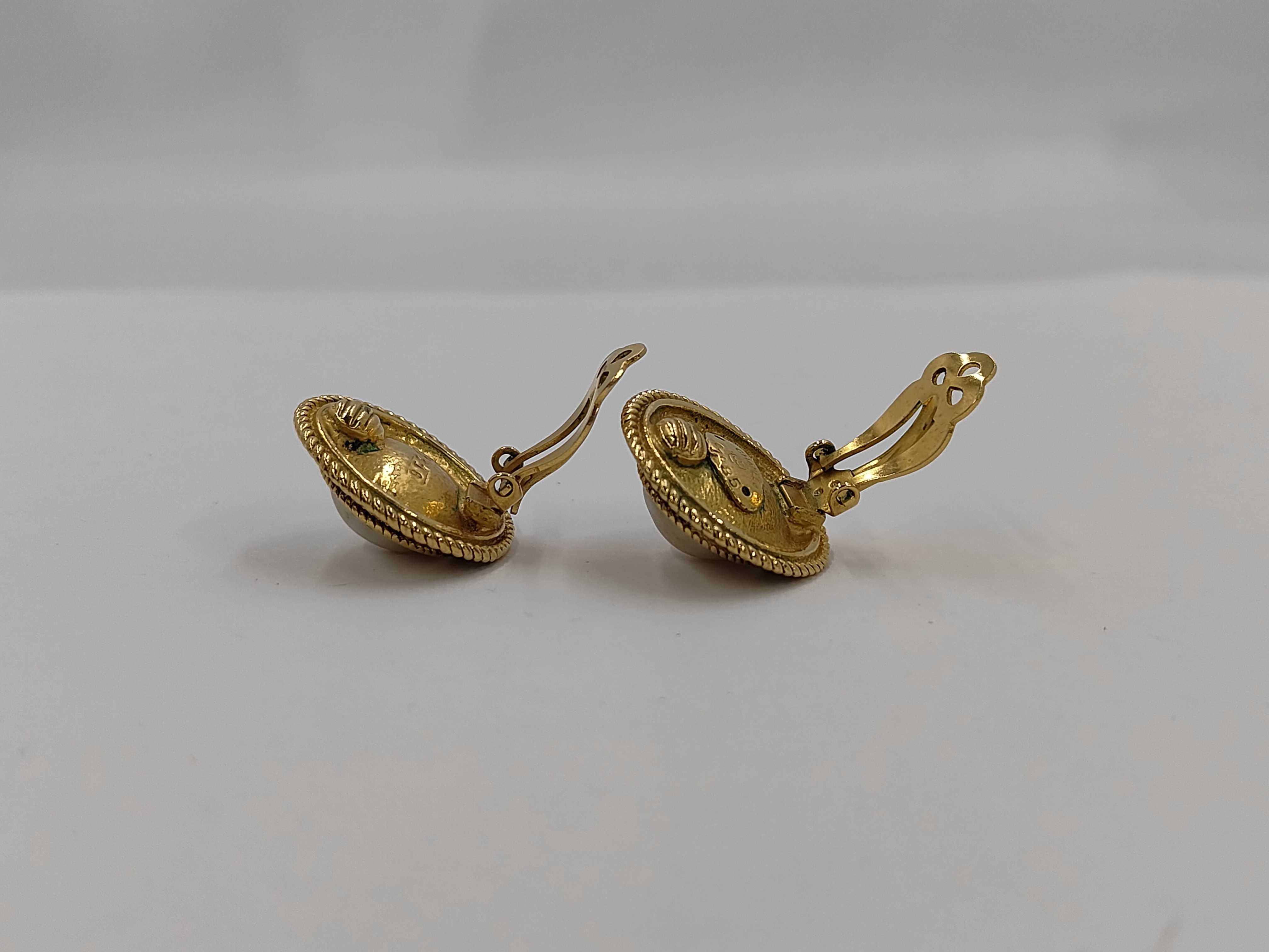 brand jewelry earrings, Mabe pearl earrings. — view 3