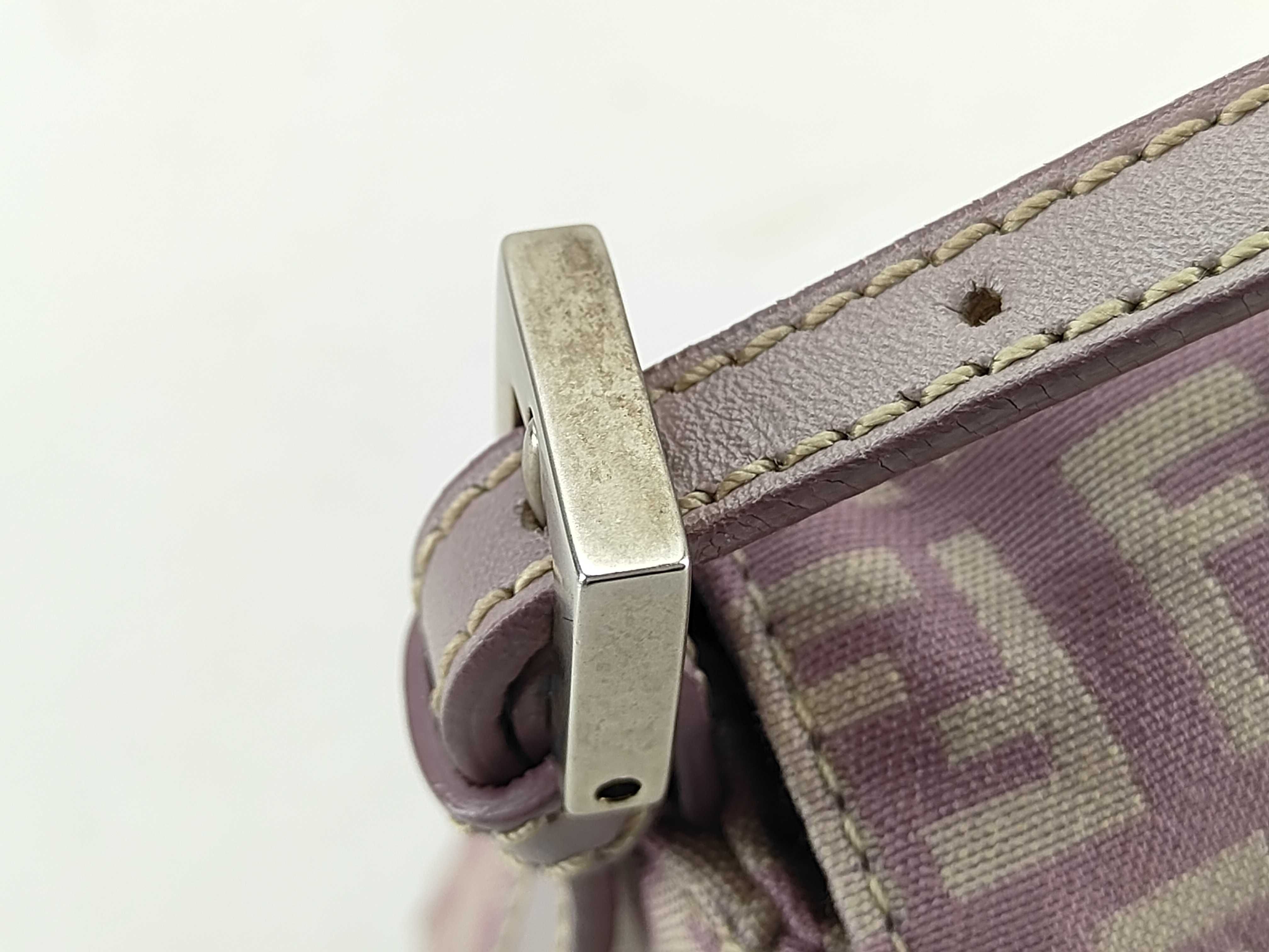 Zucchino Mamma Bucket PVC x Leather Shoulder Bag, Purple, 8BR180 (Shoulder Bag) — view 10