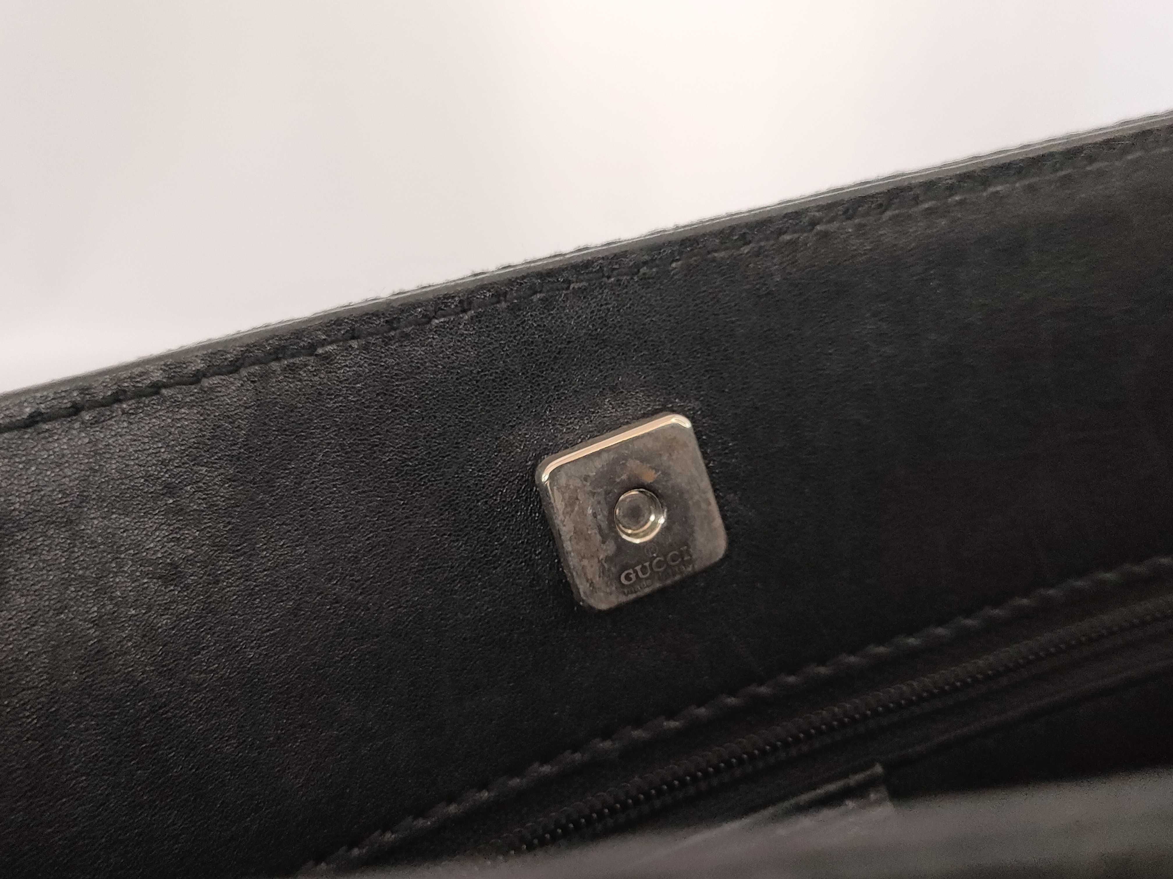 GG Canvas Shoulder Bag, Black — view 12