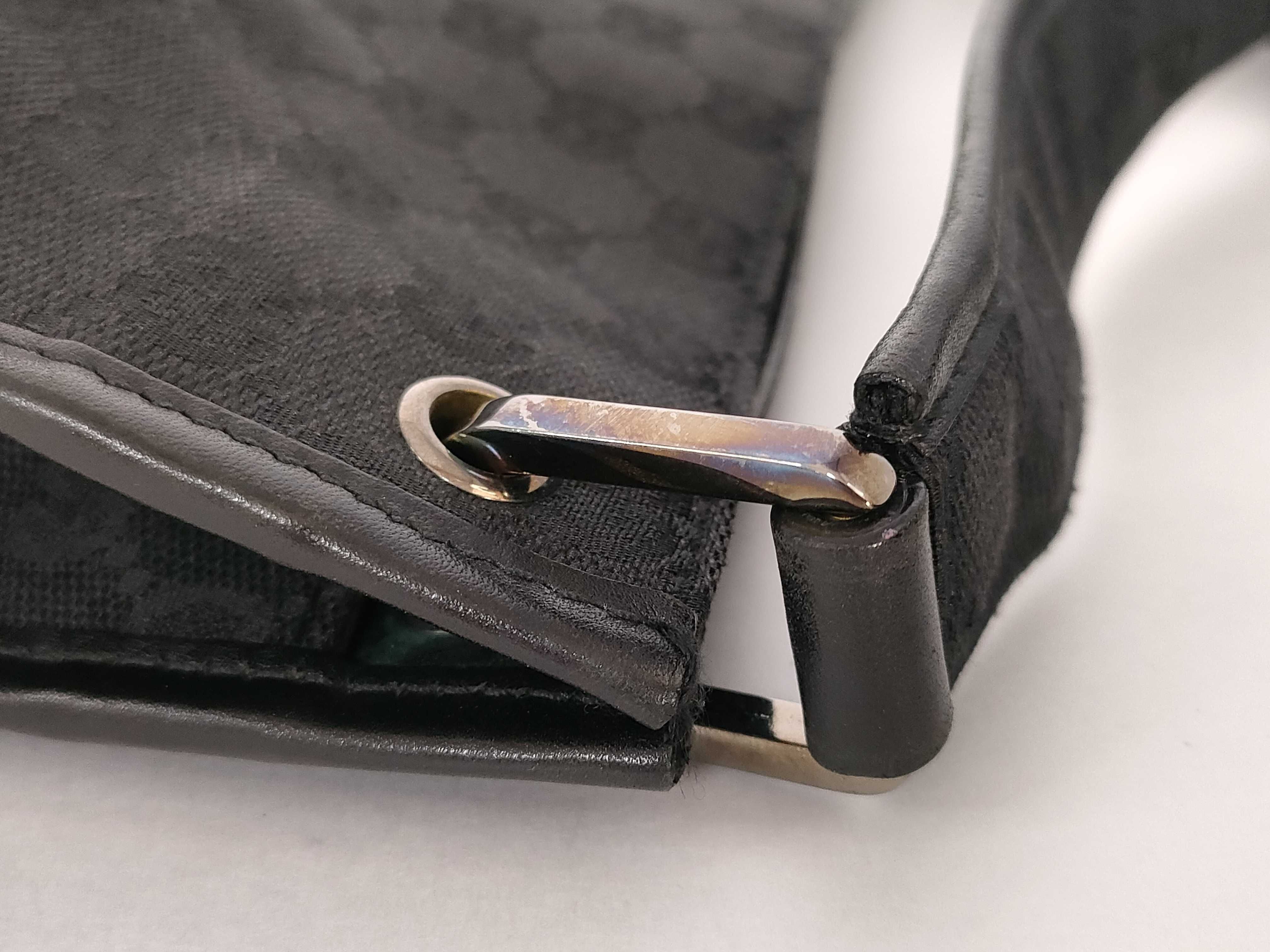 GG Canvas Shoulder Bag, Black — view 5