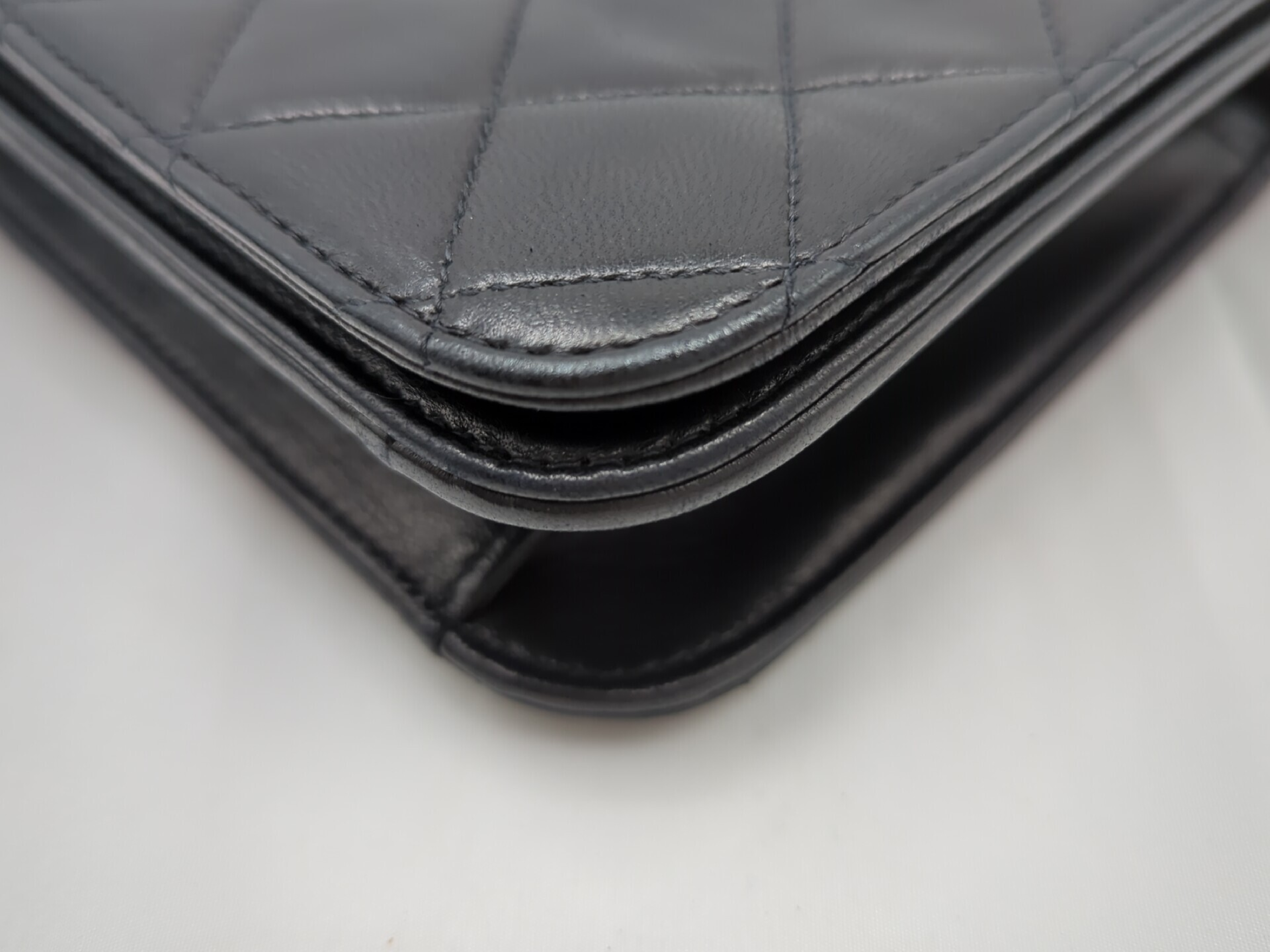 Lambskin Push-Lock Chain Shoulder Bag (Series 4) — view 4