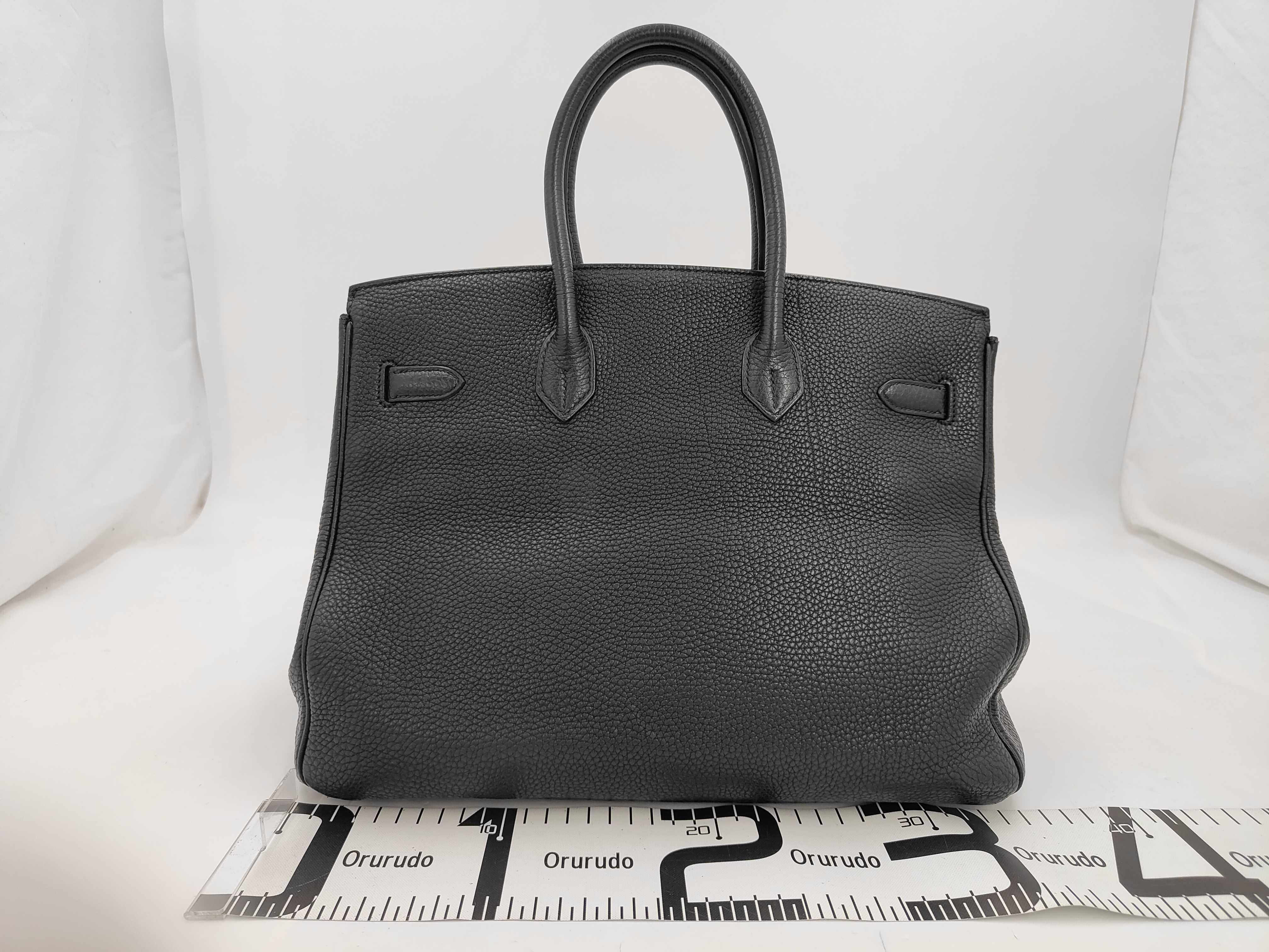 Birkin 35 M stamp Togo Black SV Bag — view 2
