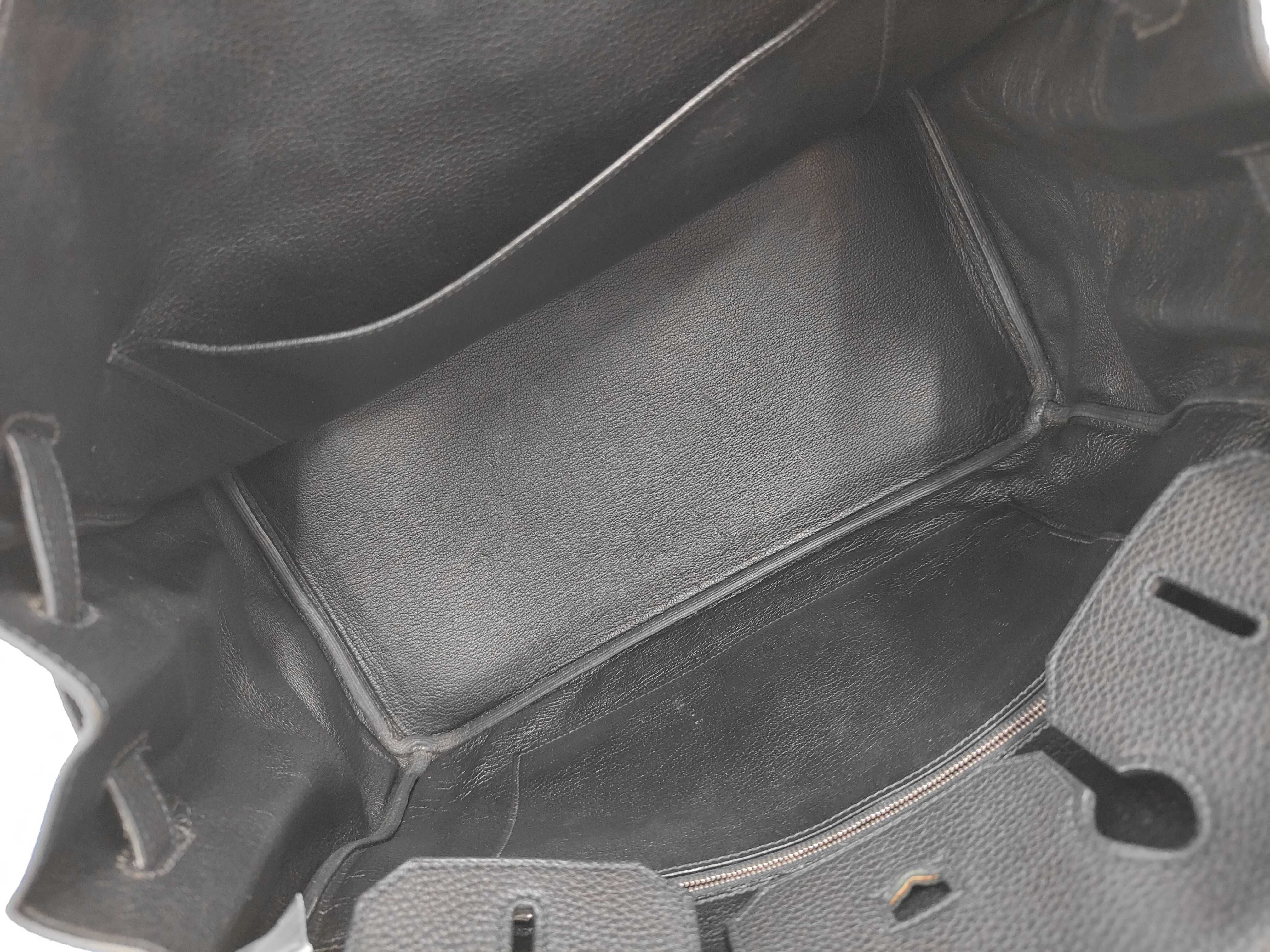 Birkin 35 M stamp Togo Black SV Bag — view 9