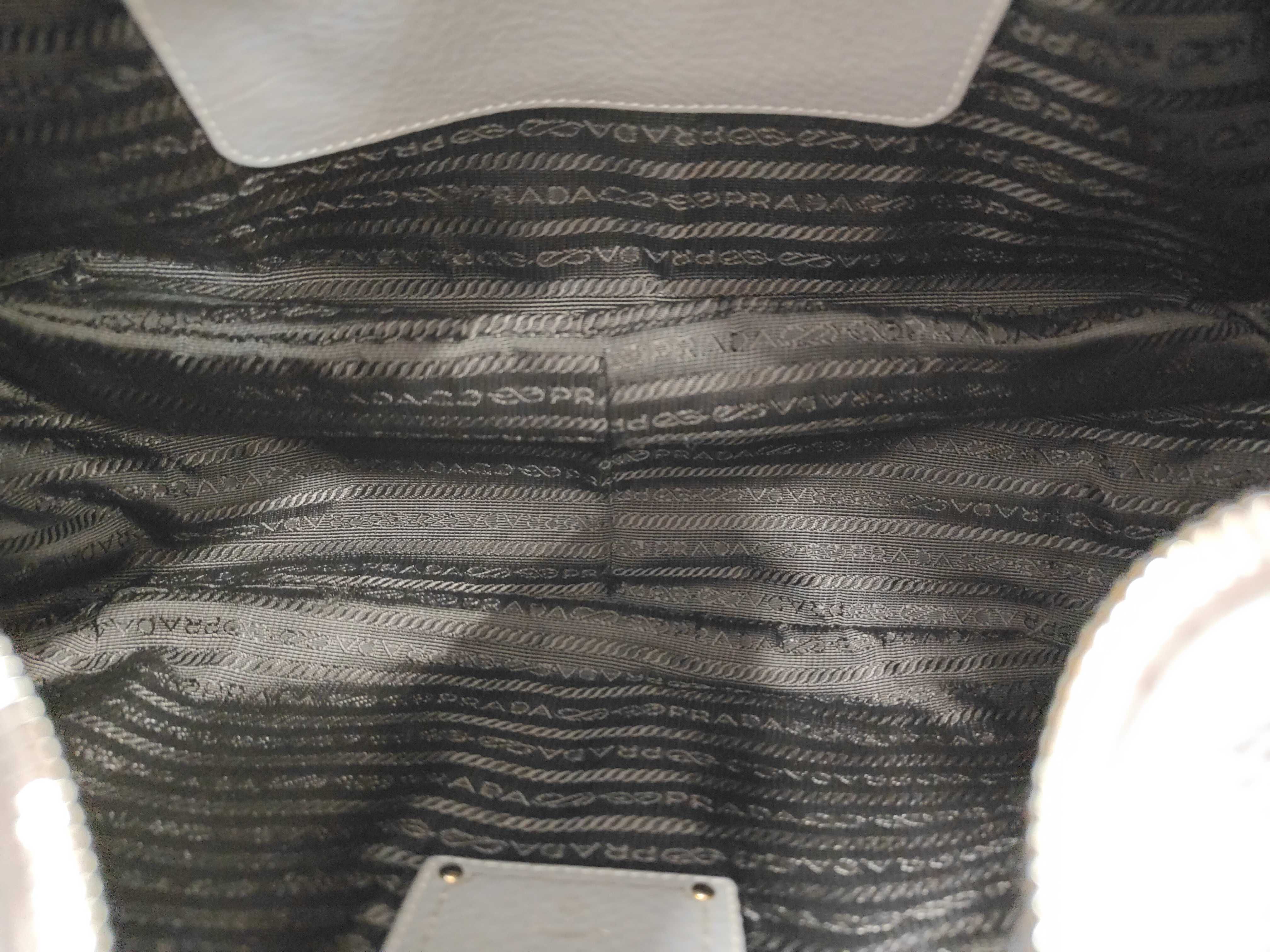Gray Leather Hobo Bag Handbag — view 8
