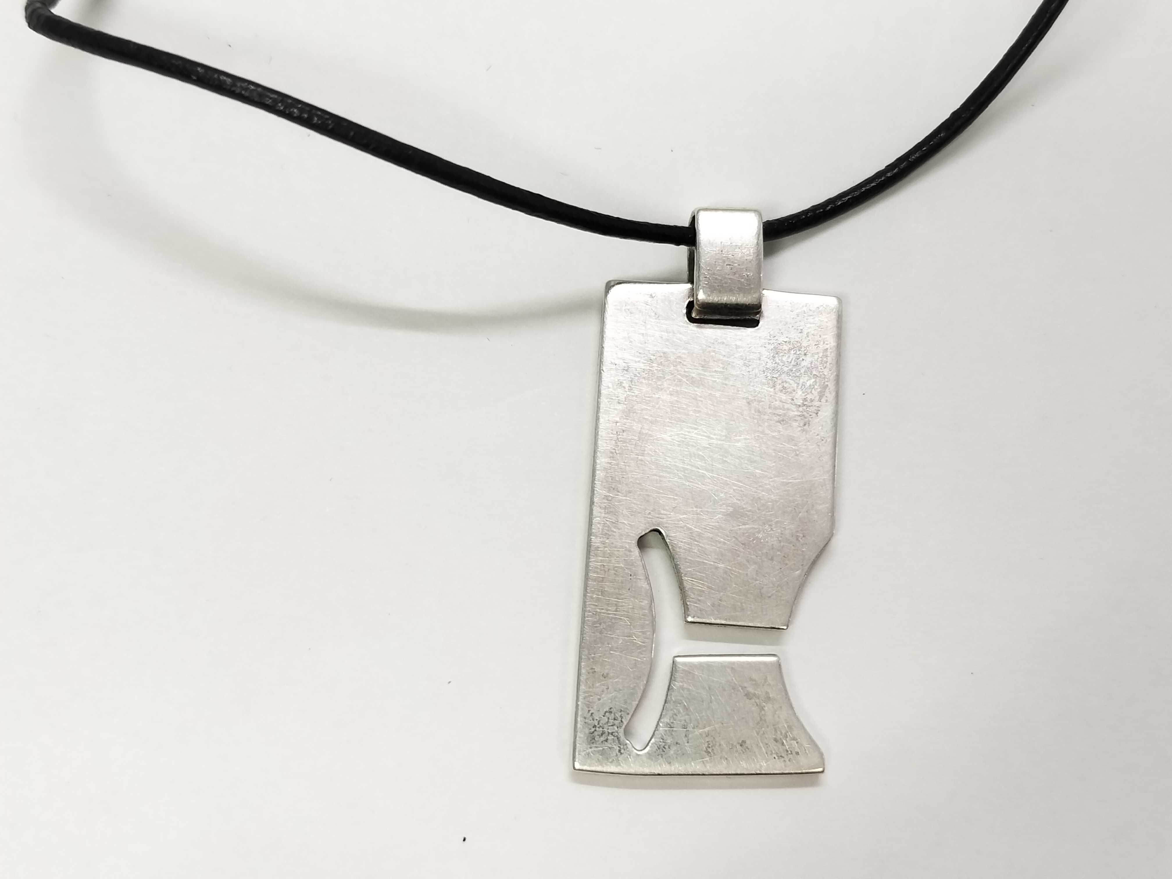 necklace, Pisces zodiac plate, SV925, 14.1g. — view 2
