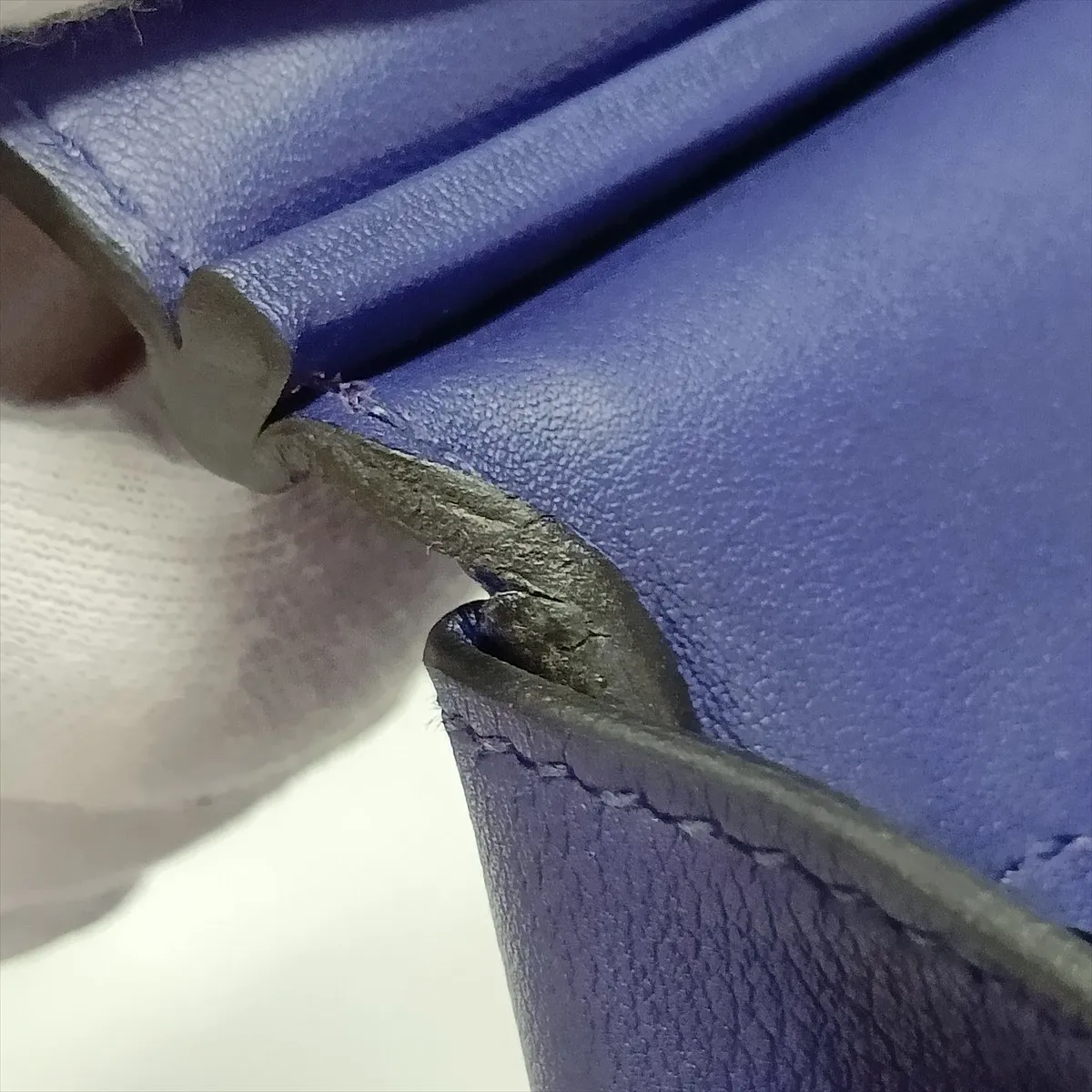 [Individually packaged] Hermes Birkin 30 Retournée Tressage, Veau Swift x Veau Epsom, Blue Ancre x Gold x Blue Nord, Silver hardware. D: 2019 — view 13
