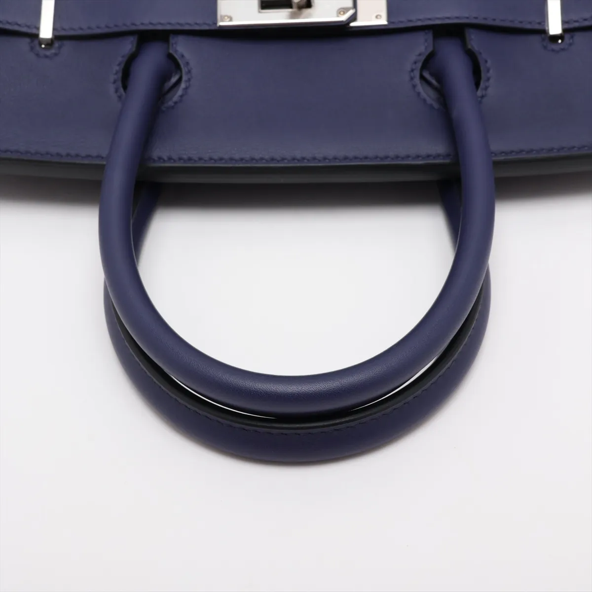 [Individually packaged] Hermes Birkin 30 Retournée Tressage, Veau Swift x Veau Epsom, Blue Ancre x Gold x Blue Nord, Silver hardware. D: 2019 — view 5