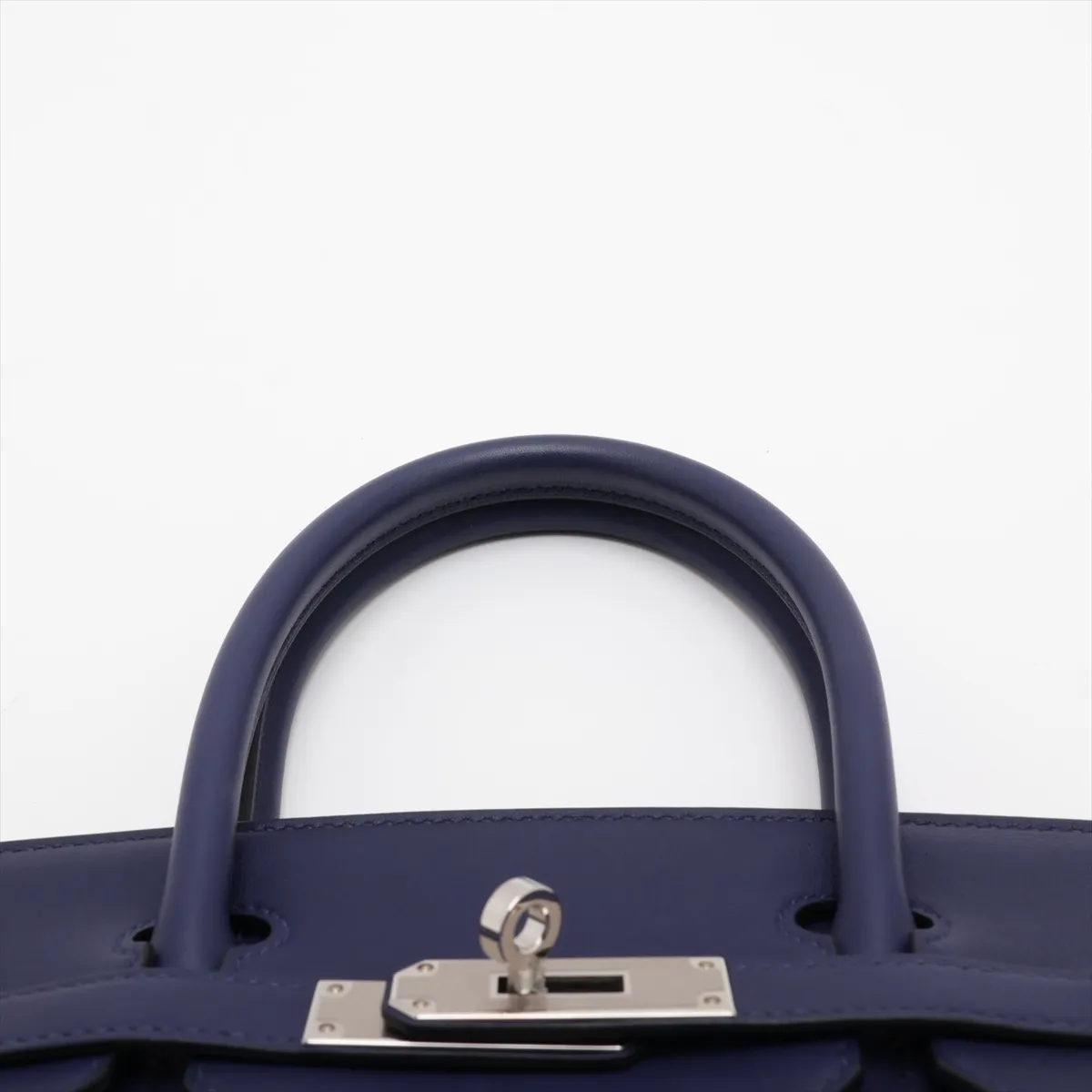 [Individually packaged] Hermes Birkin 30 Retournée Tressage, Veau Swift x Veau Epsom, Blue Ancre x Gold x Blue Nord, Silver hardware. D: 2019 — view 6