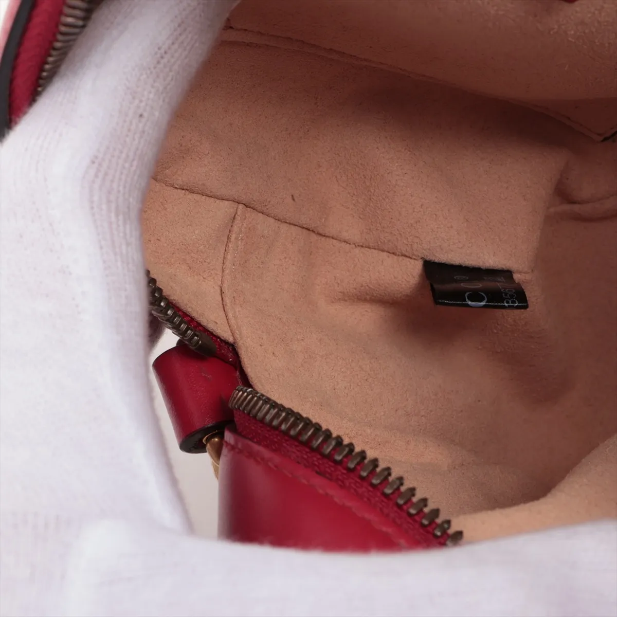 GG Marmont Leather Shoulder Bag Red 447632 — view 9