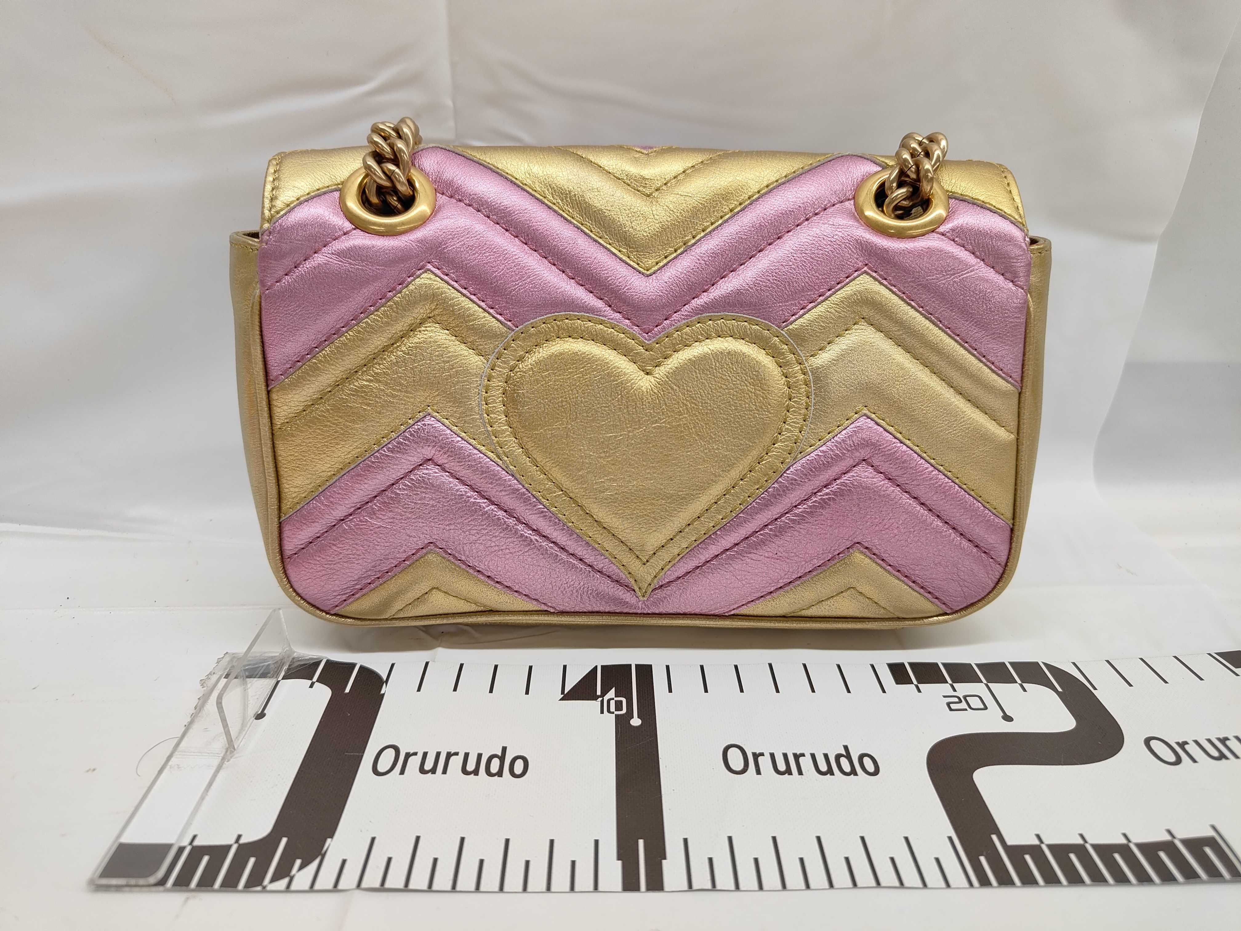 GG Marmont Matelasse Metallic Mini Shoulder Bag — view 2