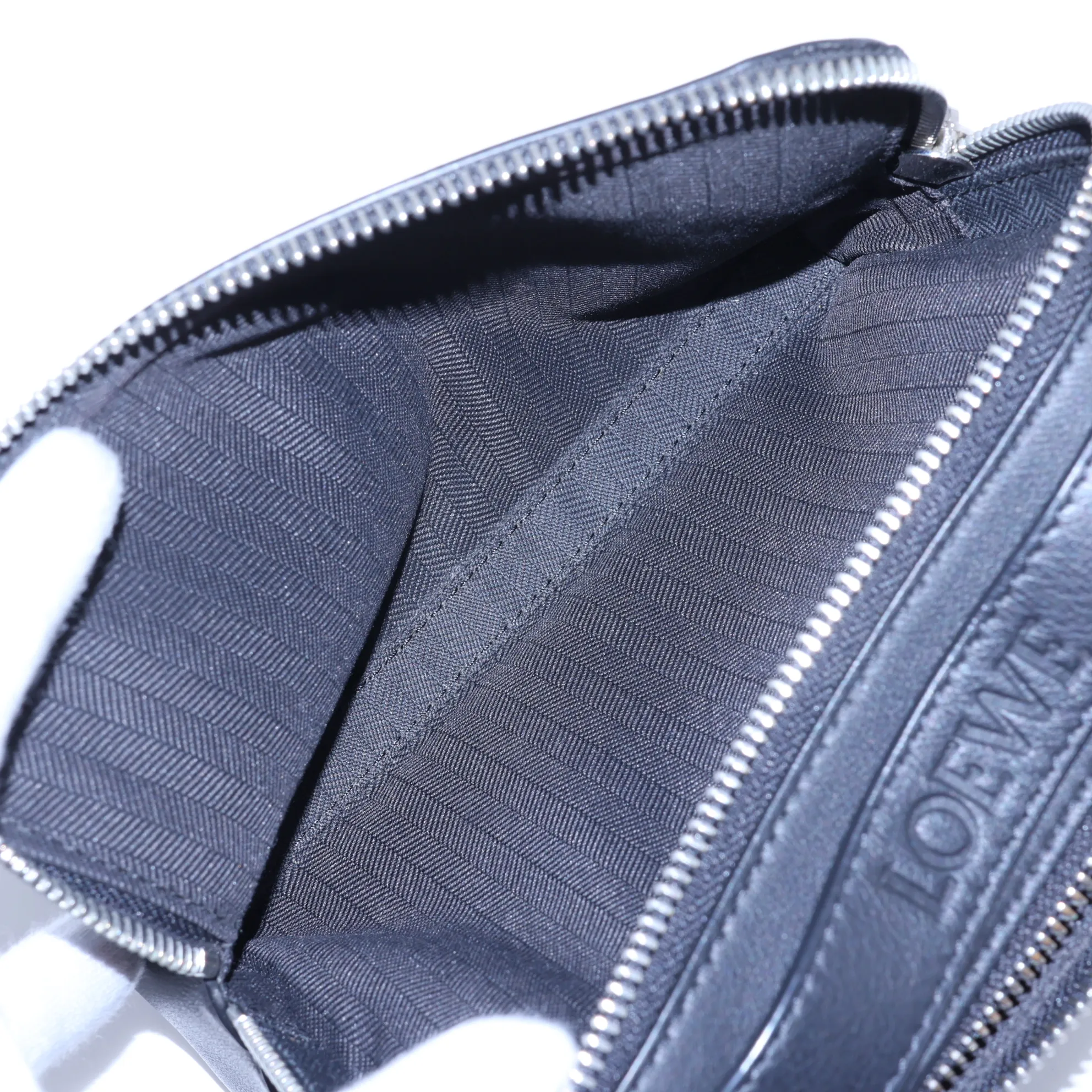 Camera Crossbody Bag Mini Leather 2-Way Shoulder Bag Black — view 9