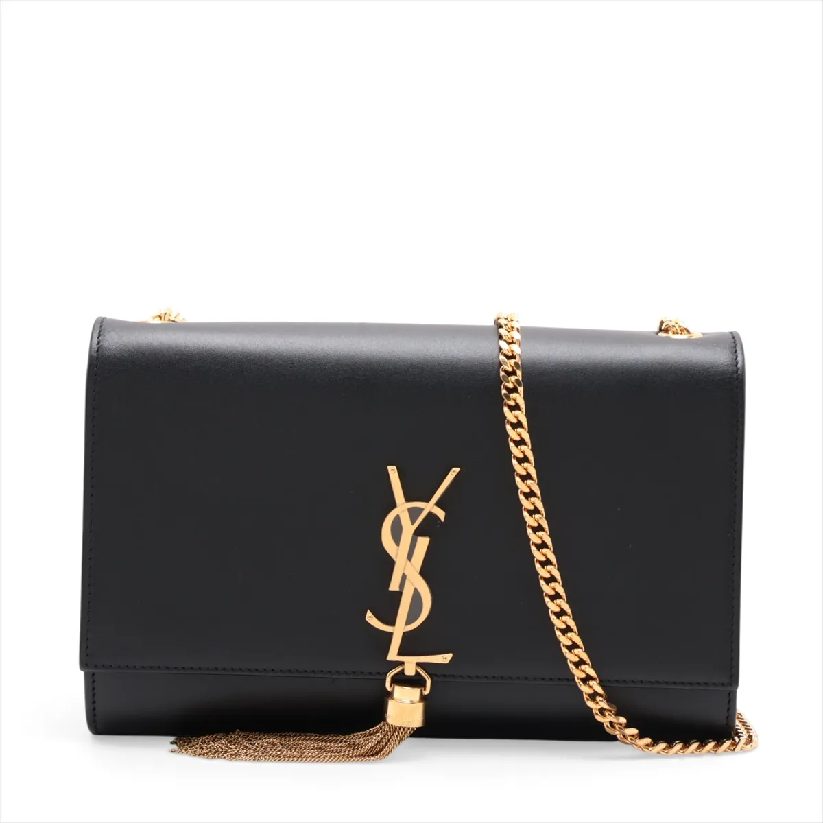 Classic Kate 354119 Leather Chain Shoulder Bag, Black
