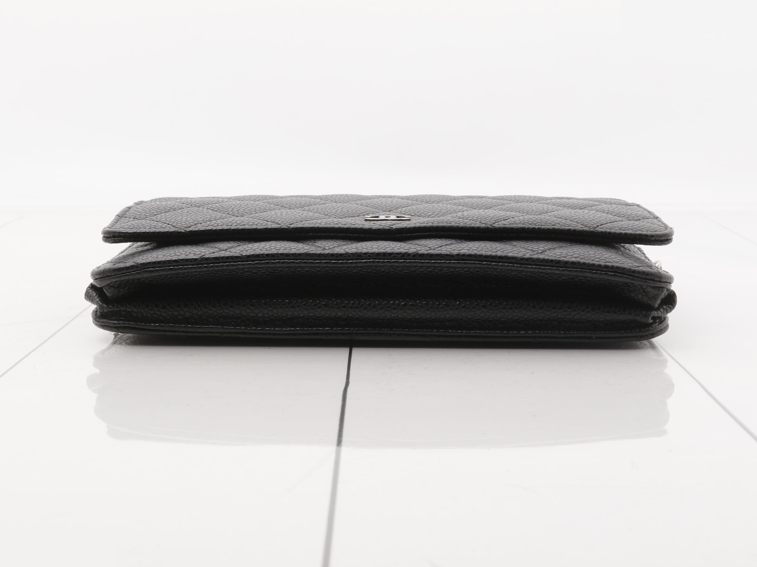 Matelassé (bag) and wallet, chain wallet, caviar leather. — view 3