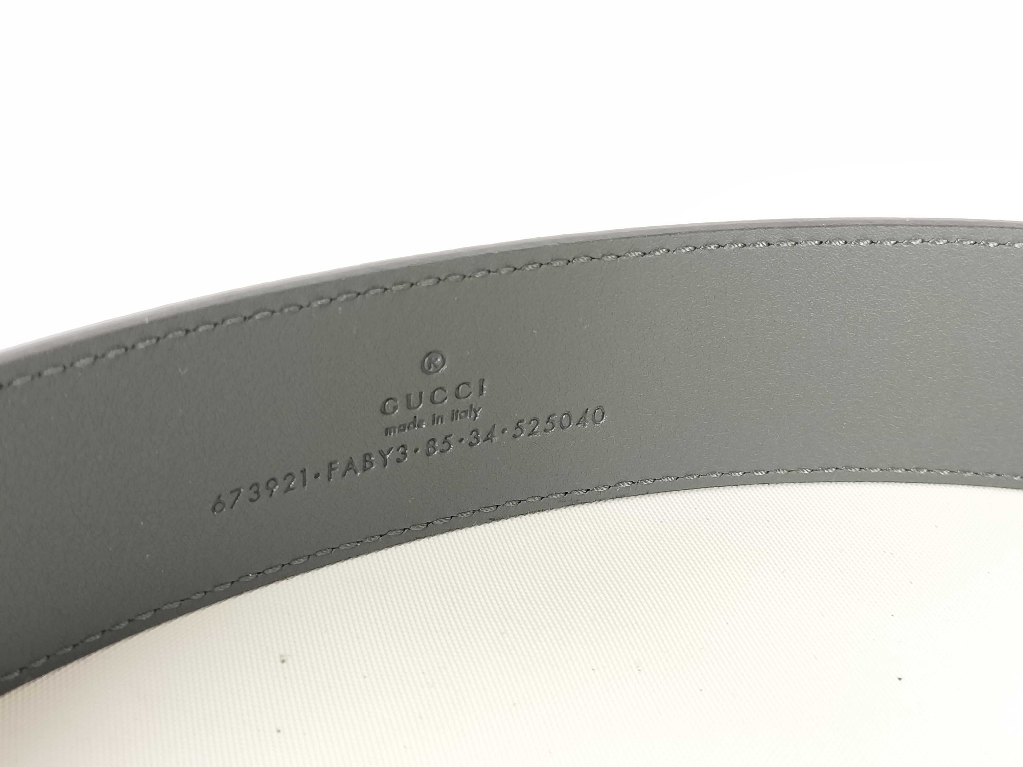 Grey GG Gold Hardware Belt — view 5
