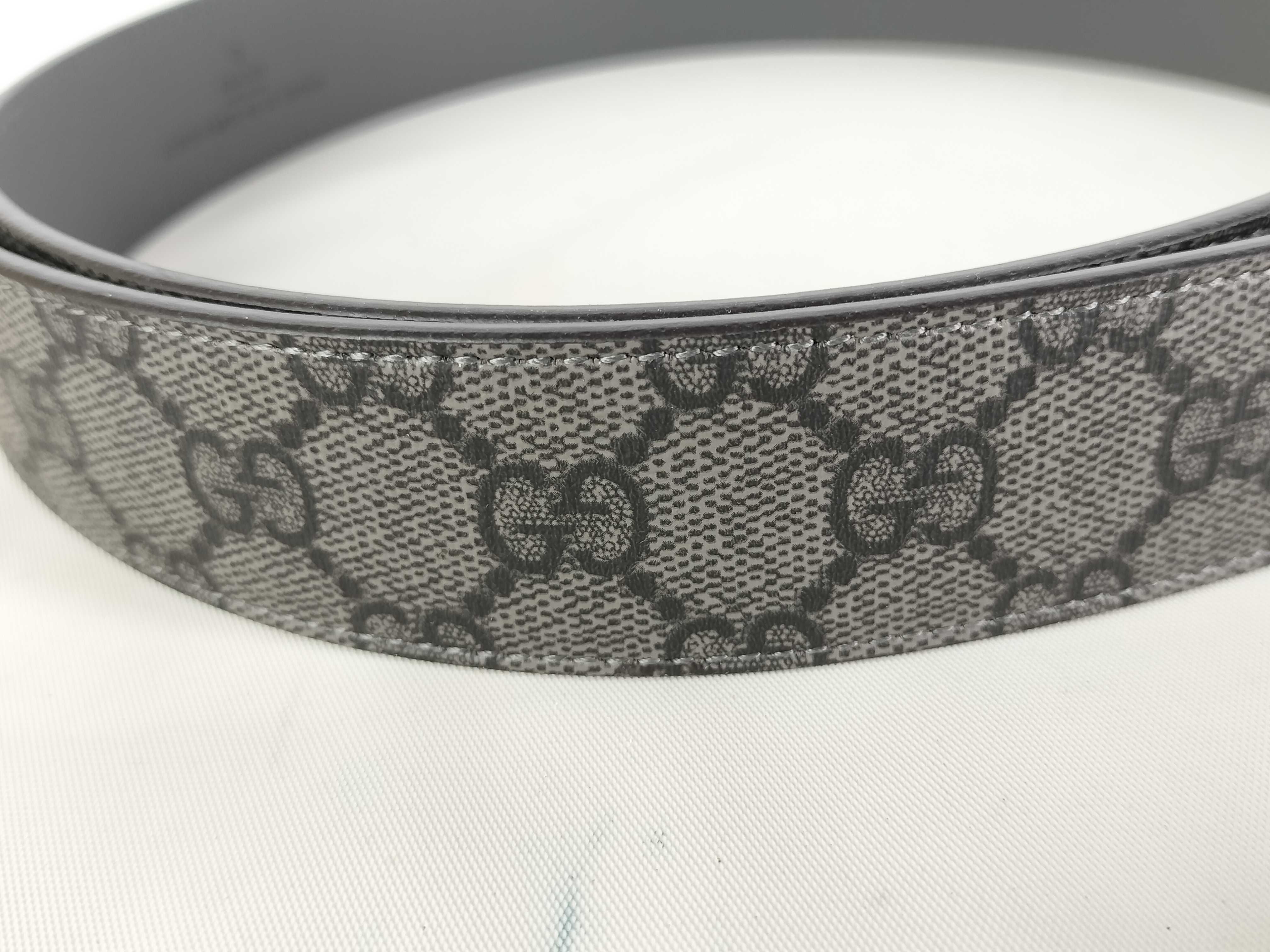 Grey GG Gold Hardware Belt — view 7