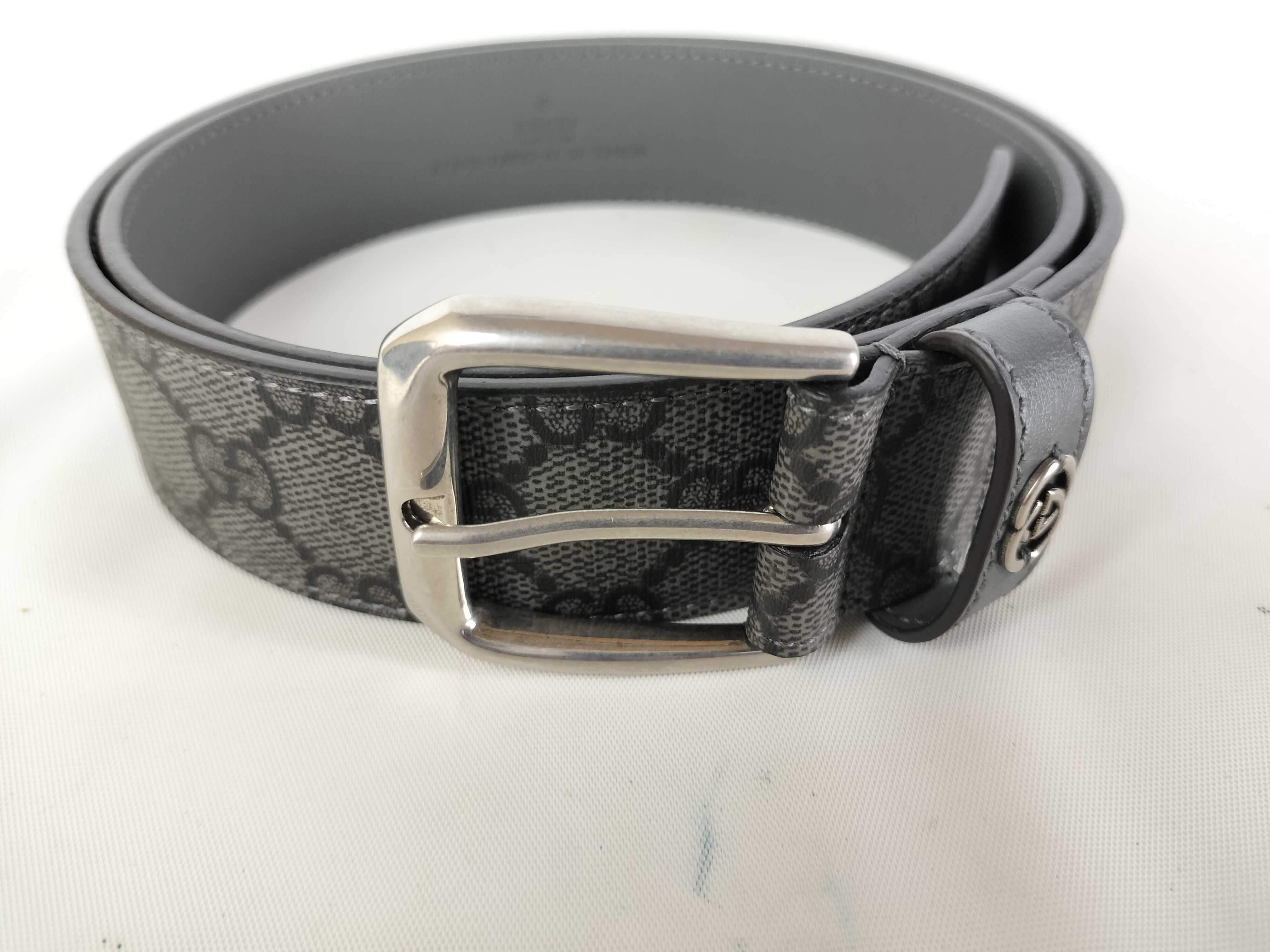Grey GG Gold Hardware Belt — view 8