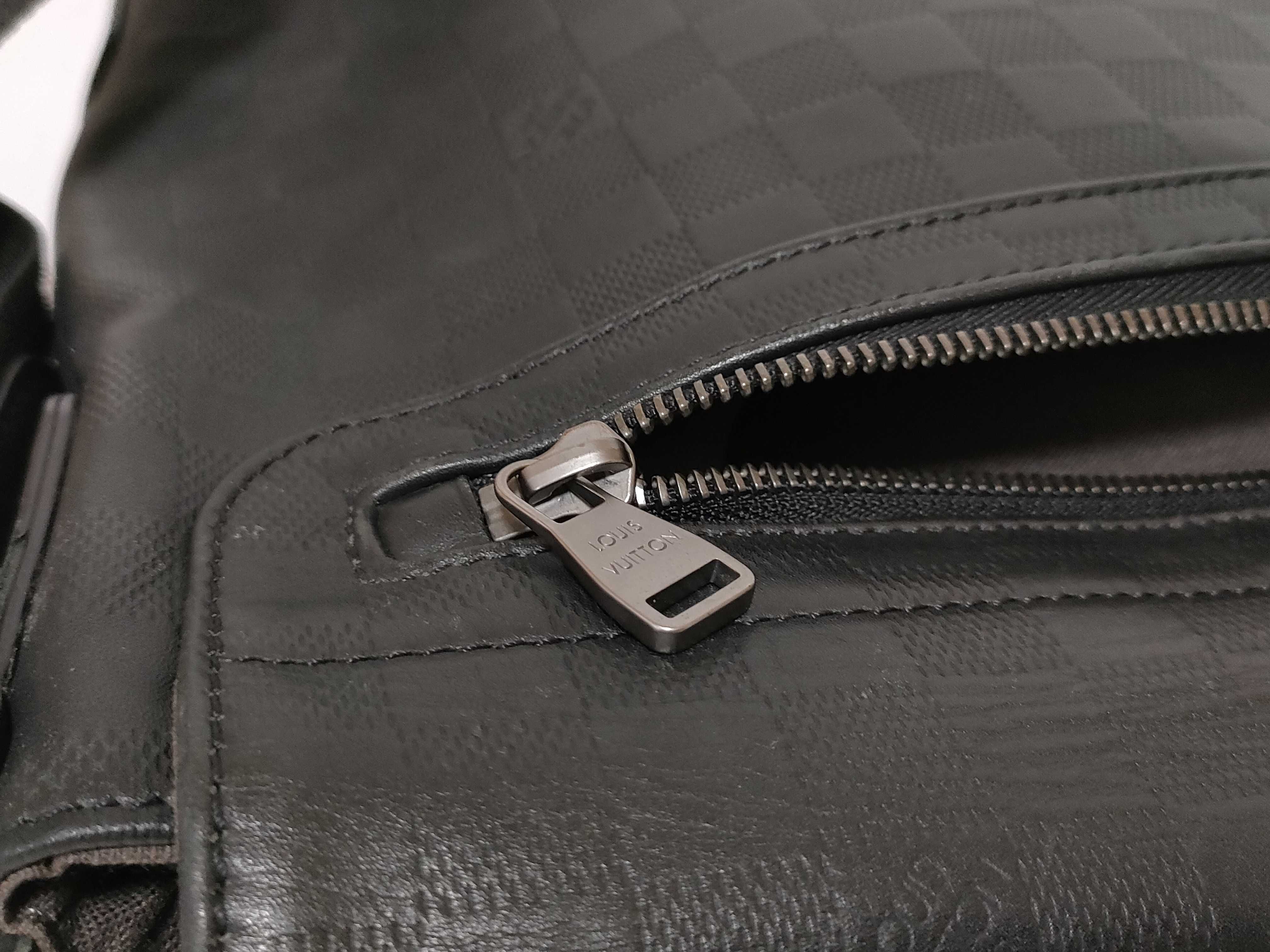 Damier Graphite Louis Vuitton District PM Damier Infini Shoulder Bag Black Shoulder Bag — view 14