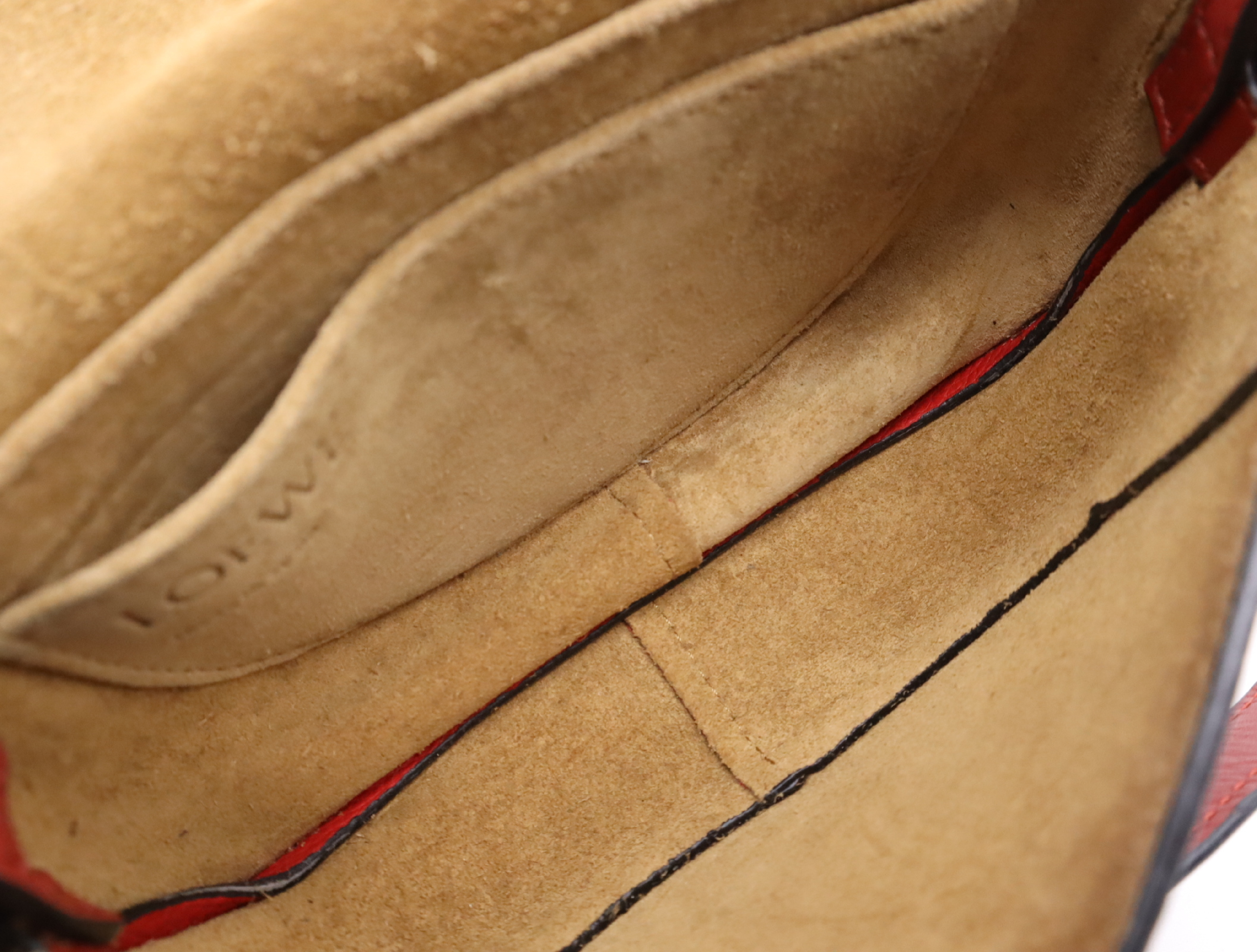 Leather Gate Bag Mini Red Shoulder Bag — view 12
