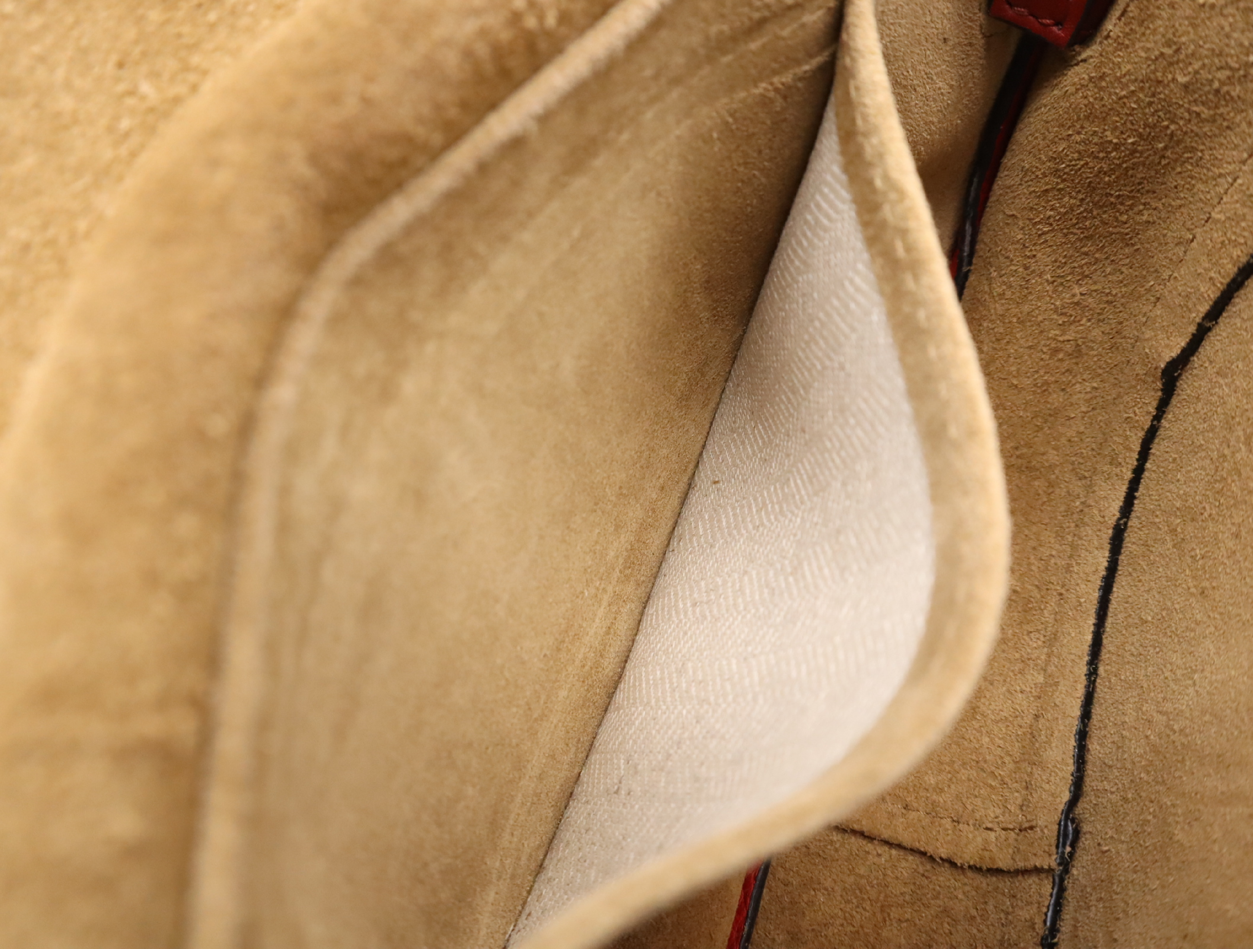 Leather Gate Bag Mini Red Shoulder Bag — view 13