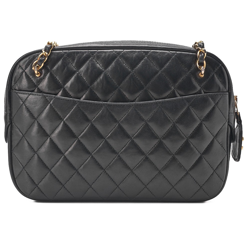 Lambskin Matelassé Bag with Pull Charm — view 4