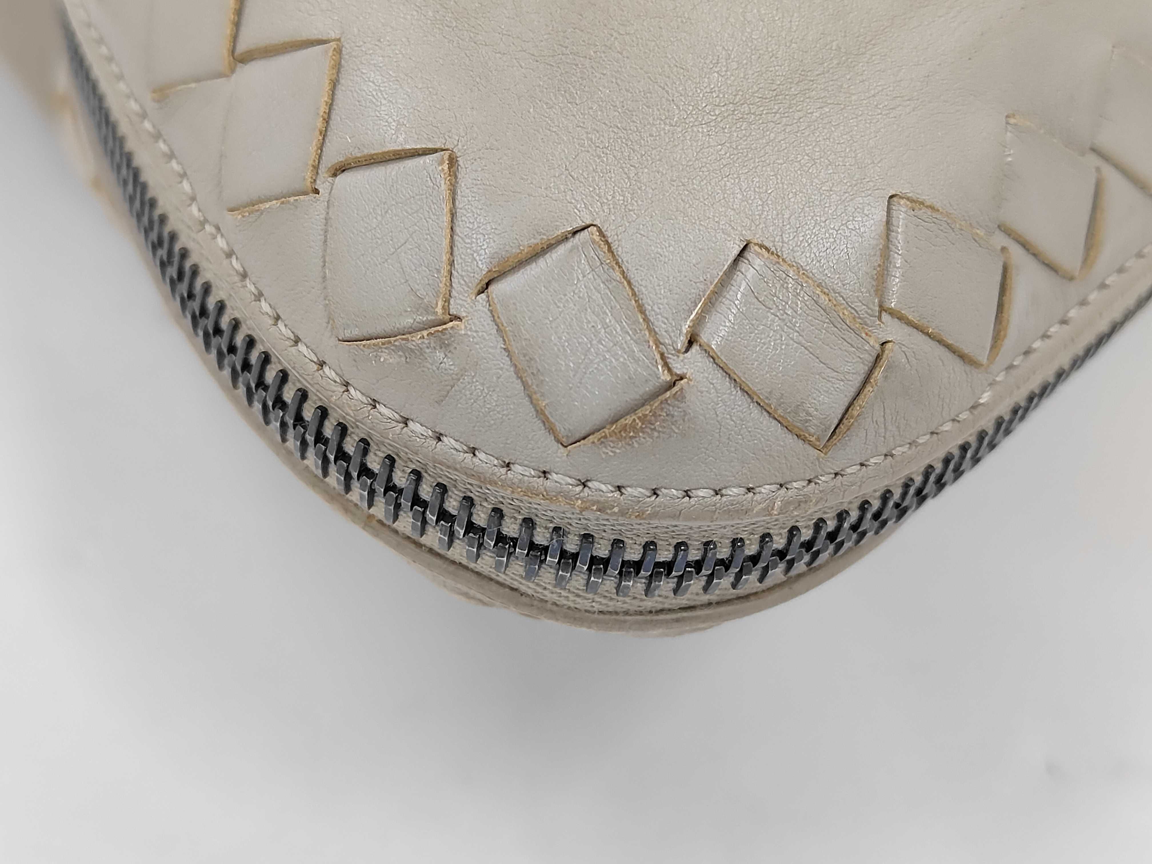 Intrecciato Leather Tote Bag — view 3