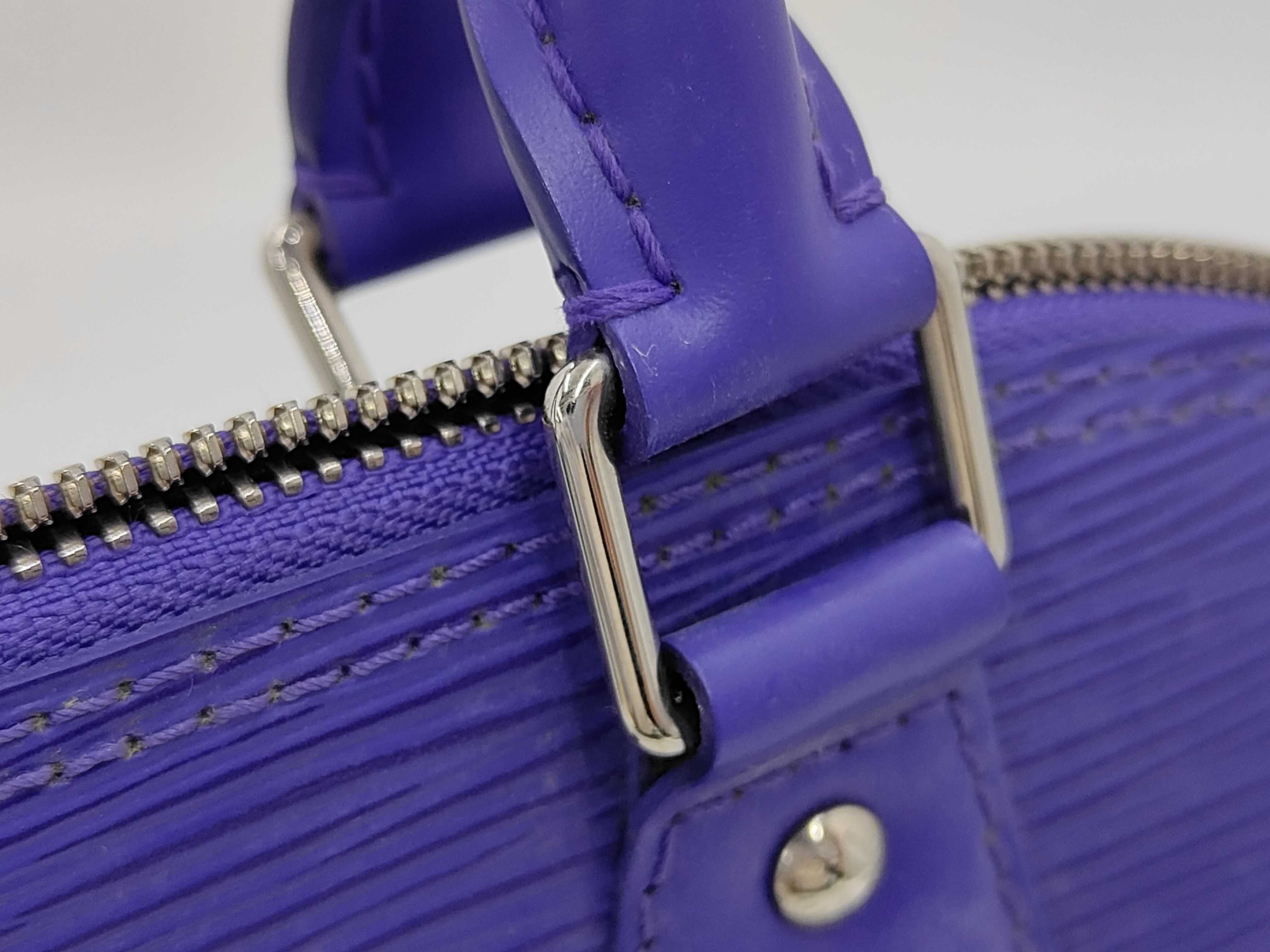 Alma Epi Purple Handbag — view 3