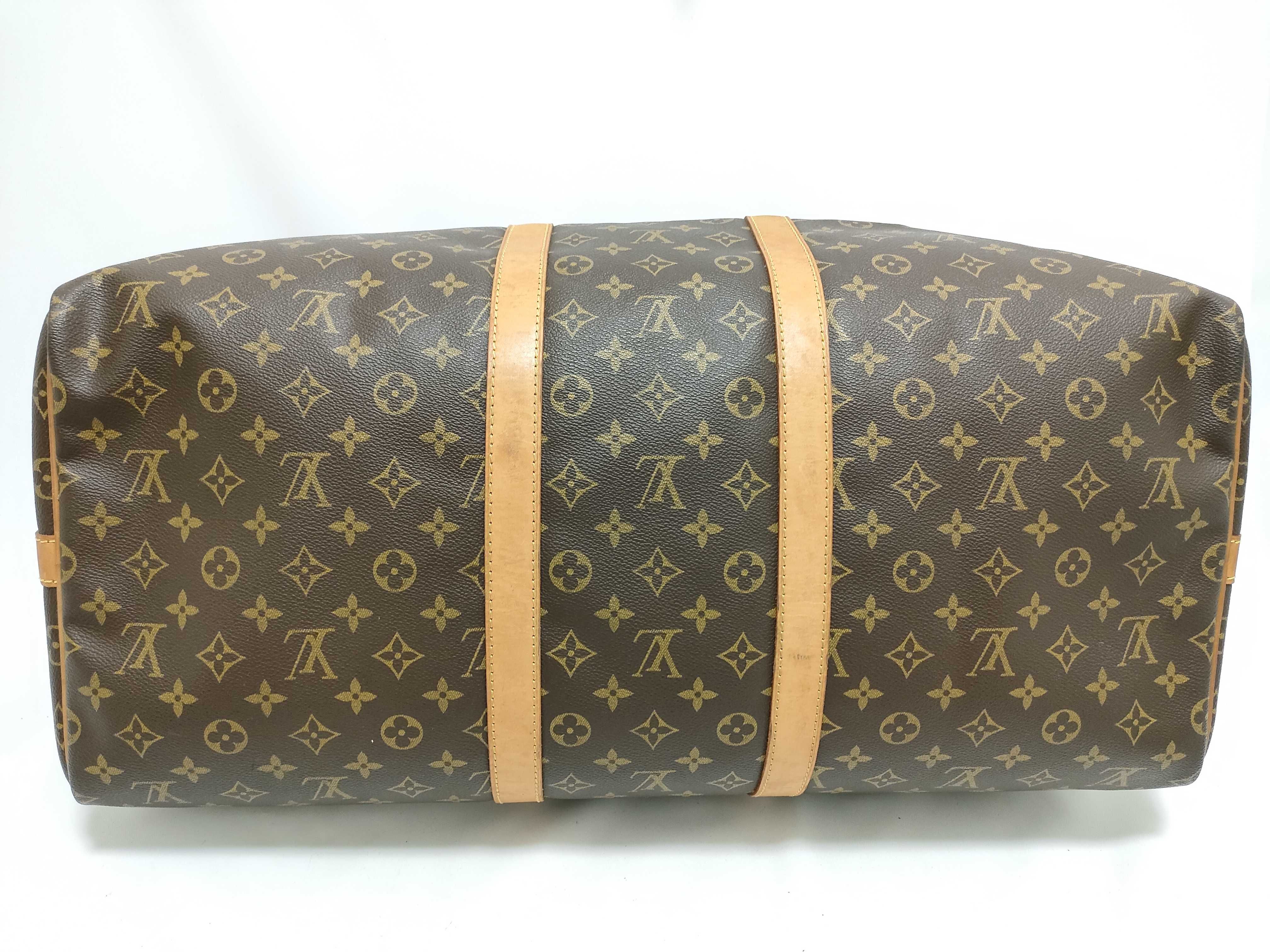 Monogram Keepall Bandoulière 55 M41414 TH1914 Brown Boston Bag — view 9