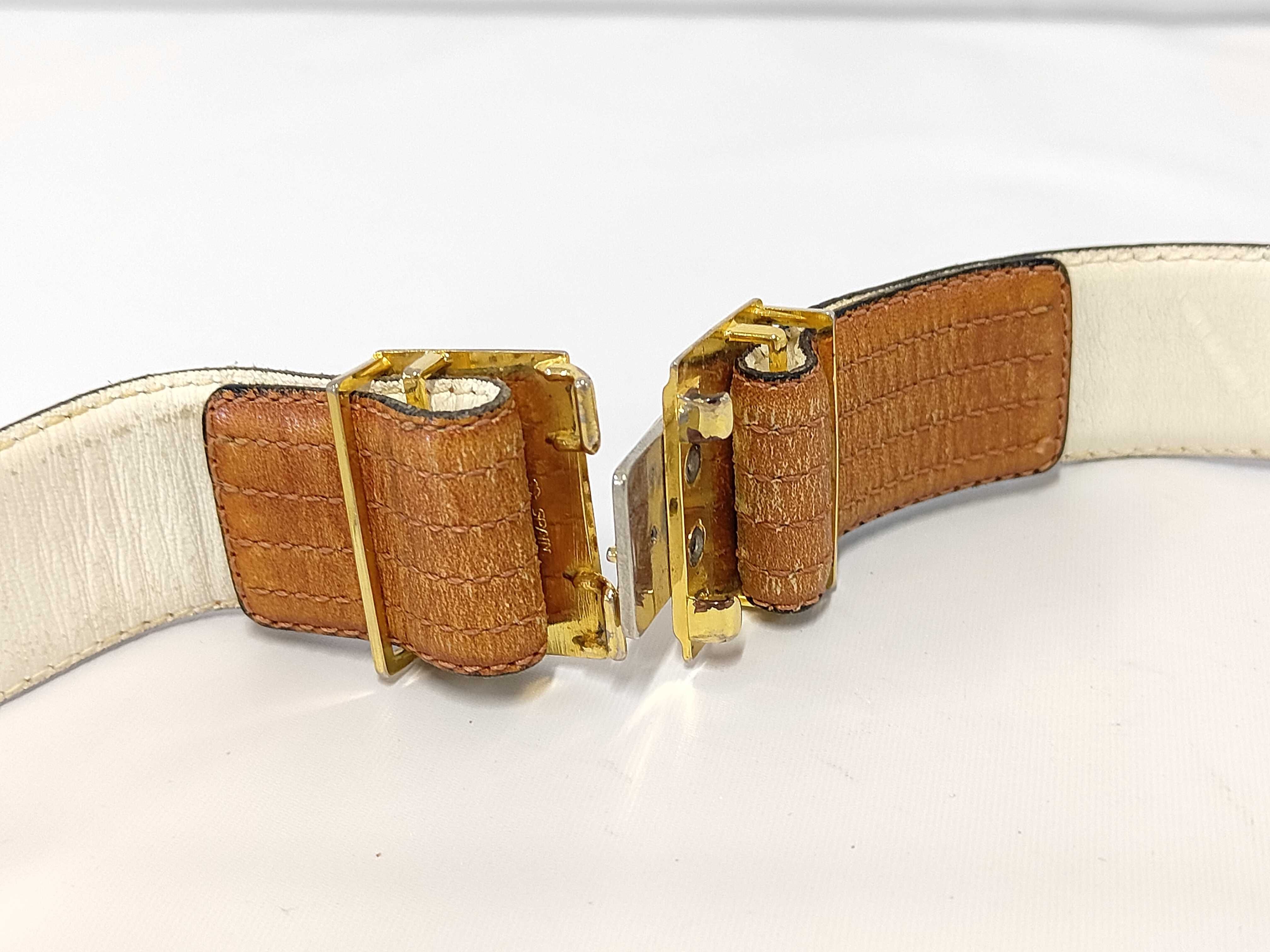 Christian Dior CD logo buckle leather belt — view 4