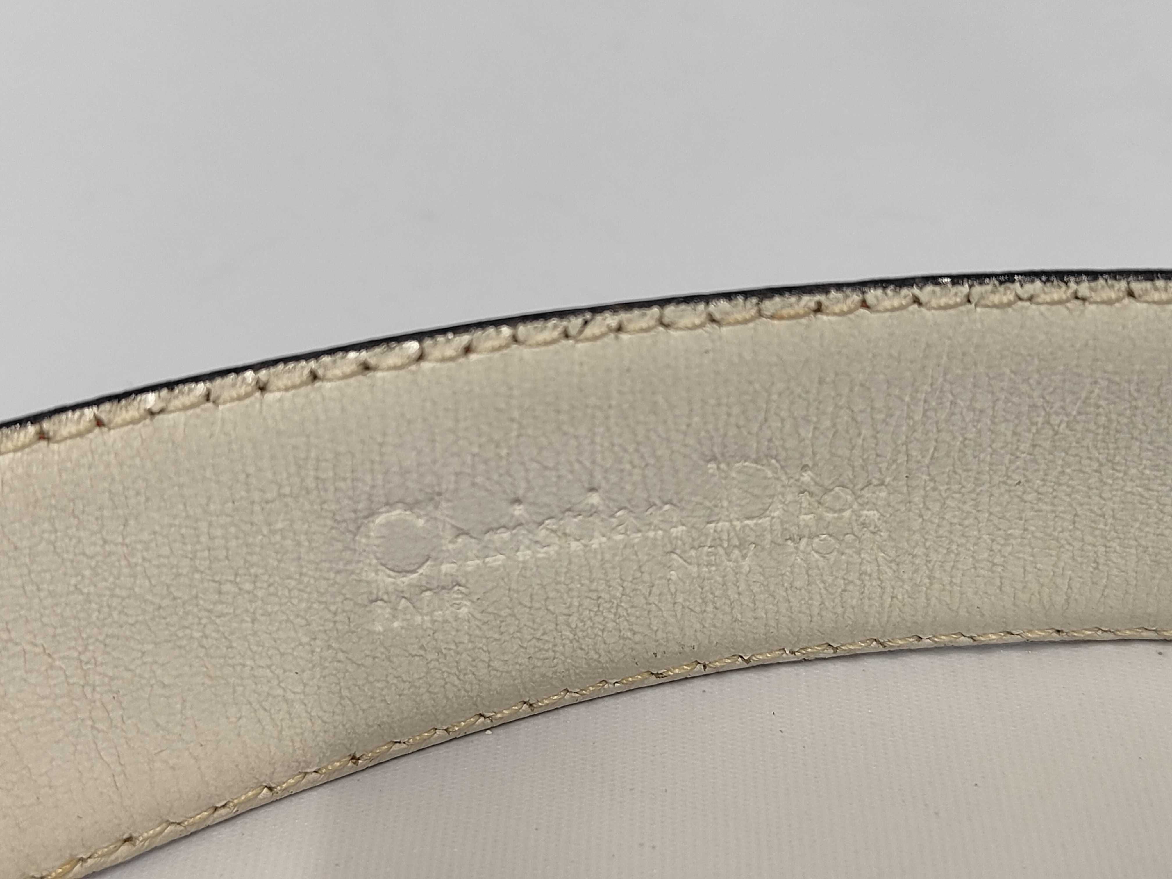 Christian Dior CD logo buckle leather belt — view 5