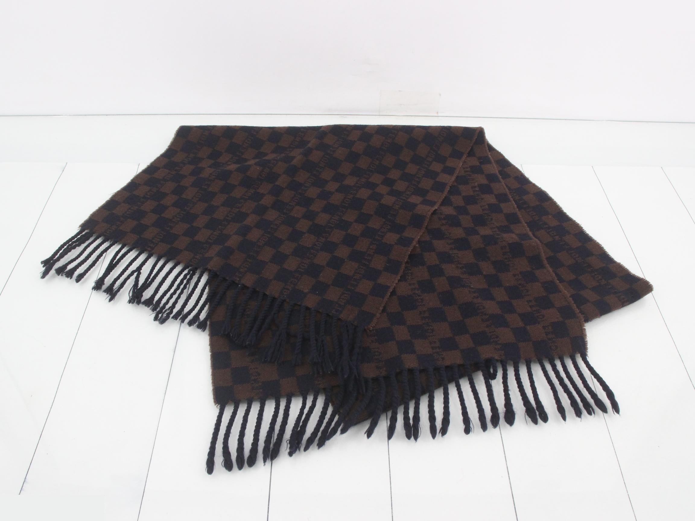 logo scarf, brown — view 2