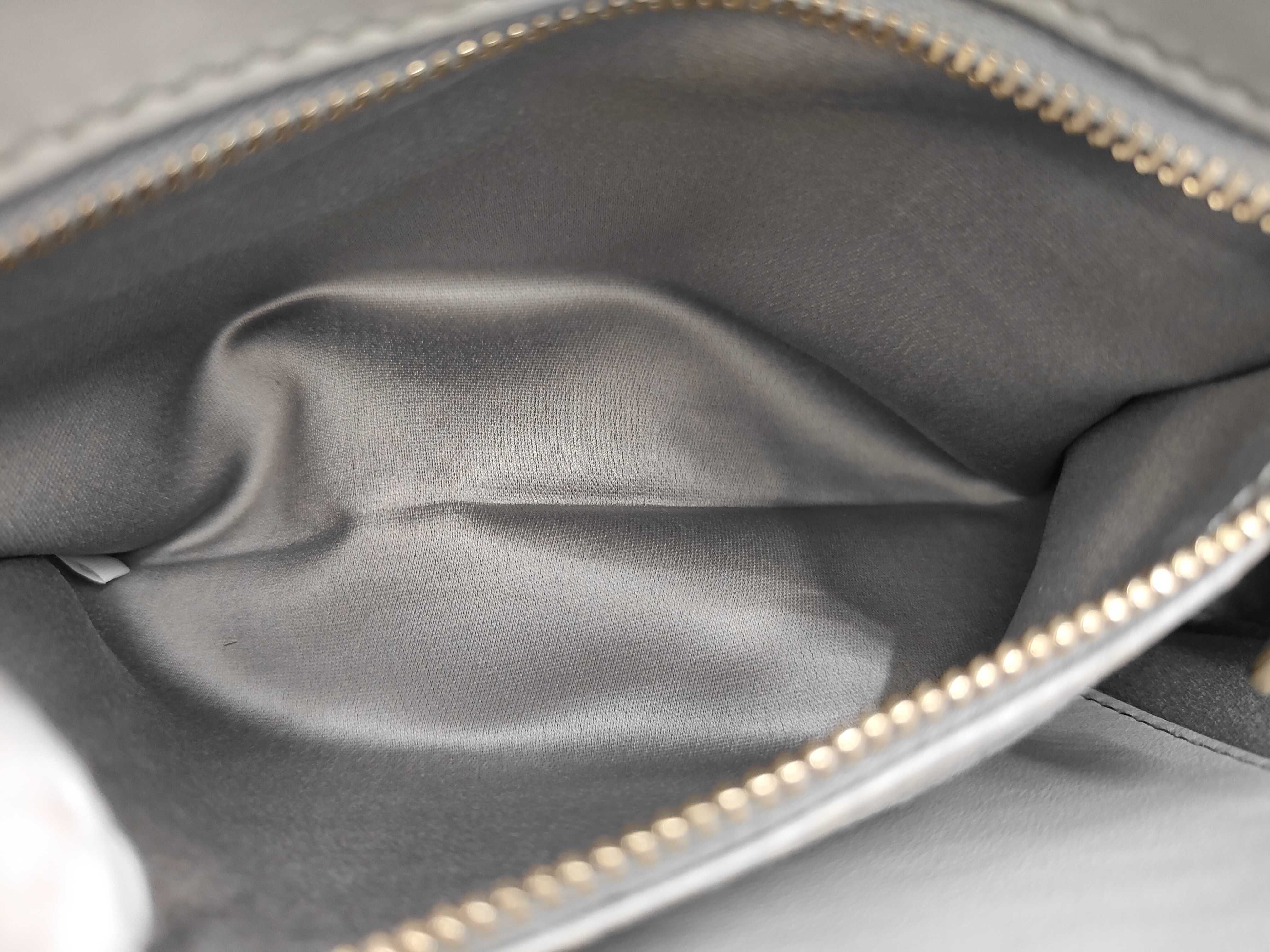 Matelassé Shoulder Bag, Gray — view 11